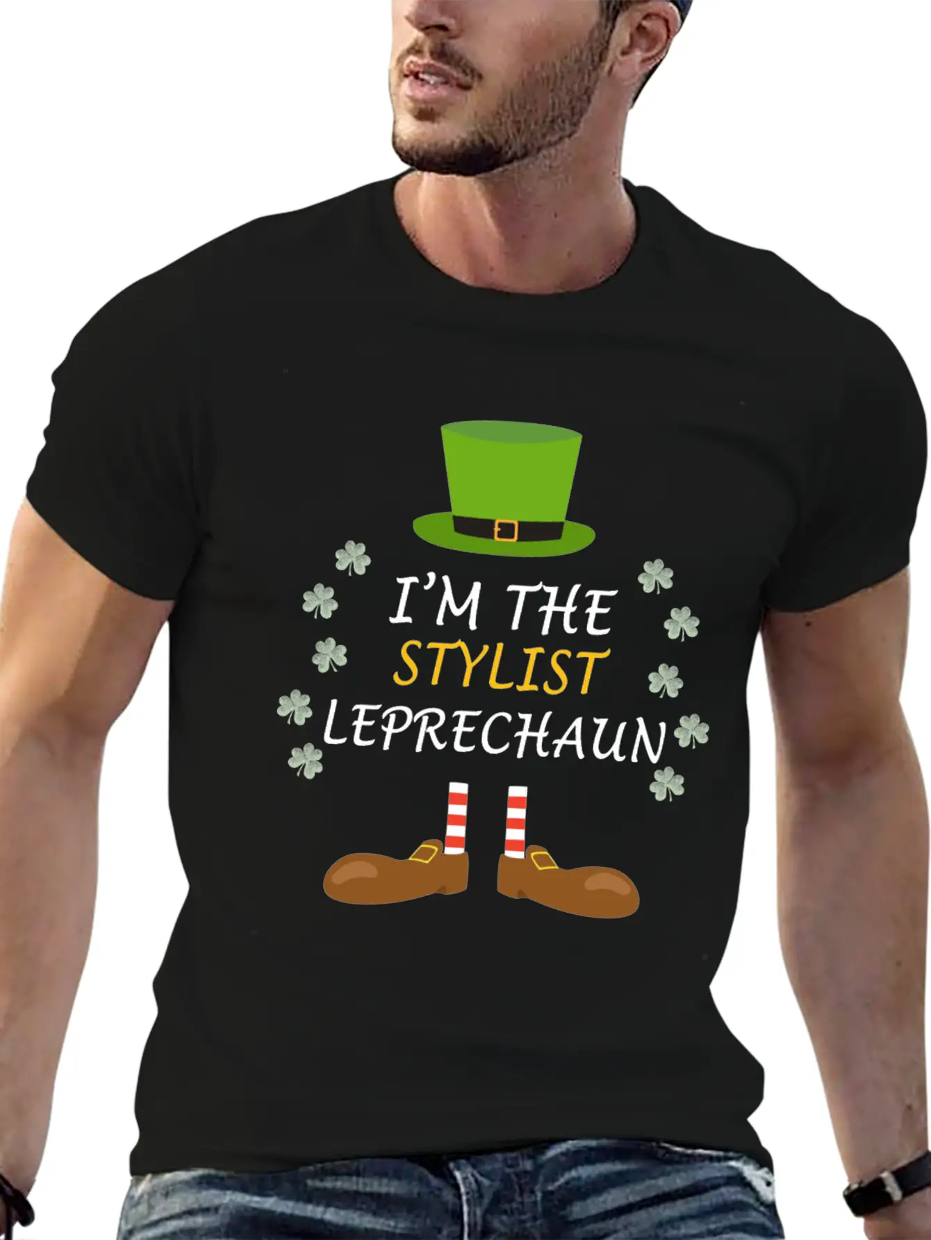 Stylist Leprechaun St Patricks Day Outfit Costume Soft Cotton Short Sleeve Tee ¨C Unisex Wardrobe Staple