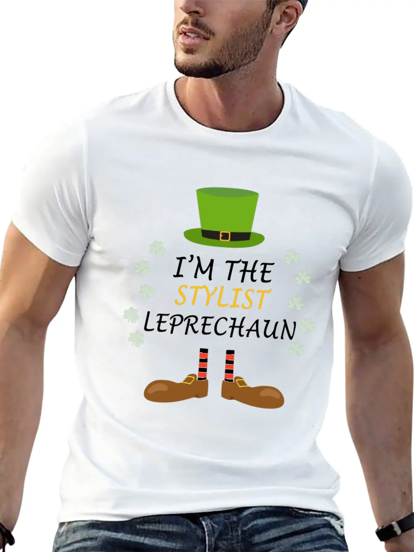 Stylist Leprechaun St Patricks Day Outfit Costume Soft Cotton Short Sleeve Tee ¨C Unisex Wardrobe Staple