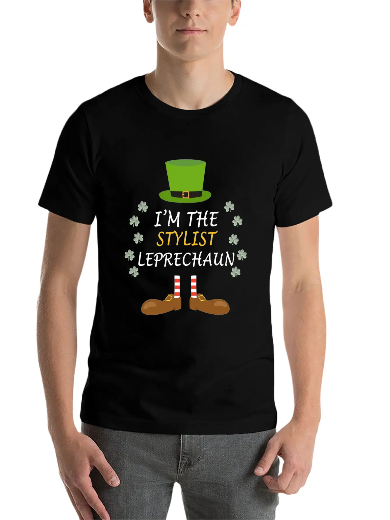 Stylist Leprechaun St Patricks Day Outfit Costume Soft Cotton Short Sleeve Tee ¨C Unisex Wardrobe Staple