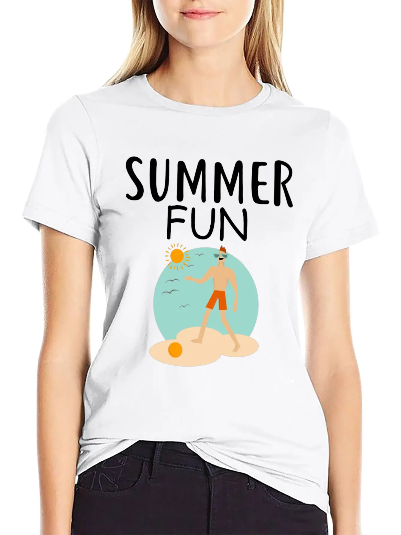 Summer Fun Essential Cotton Tee For Daily Outfits ¨C Unisex Style