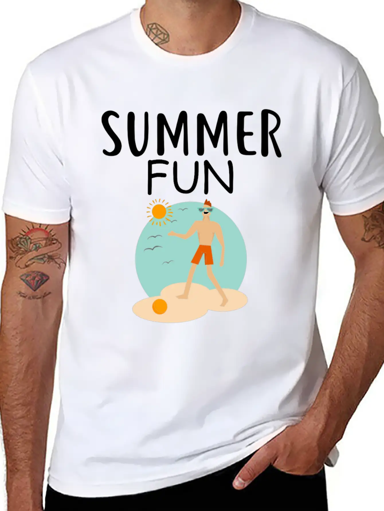Summer Fun Essential Cotton Tee For Daily Outfits ¨C Unisex Style
