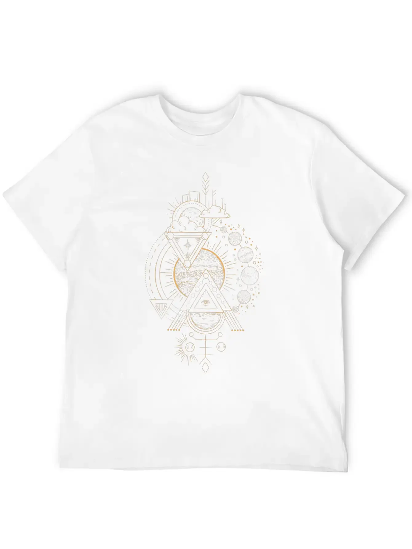 Sun Moon Eye Mystic Basic Graphic T-Shirt ¨C Daily Comfort In Soft Cotton