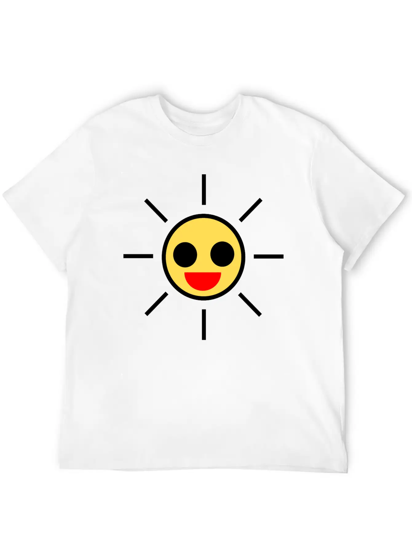 SUN Yellow Basic Graphic T-Shirt ¨C Daily Comfort In Soft Cotton