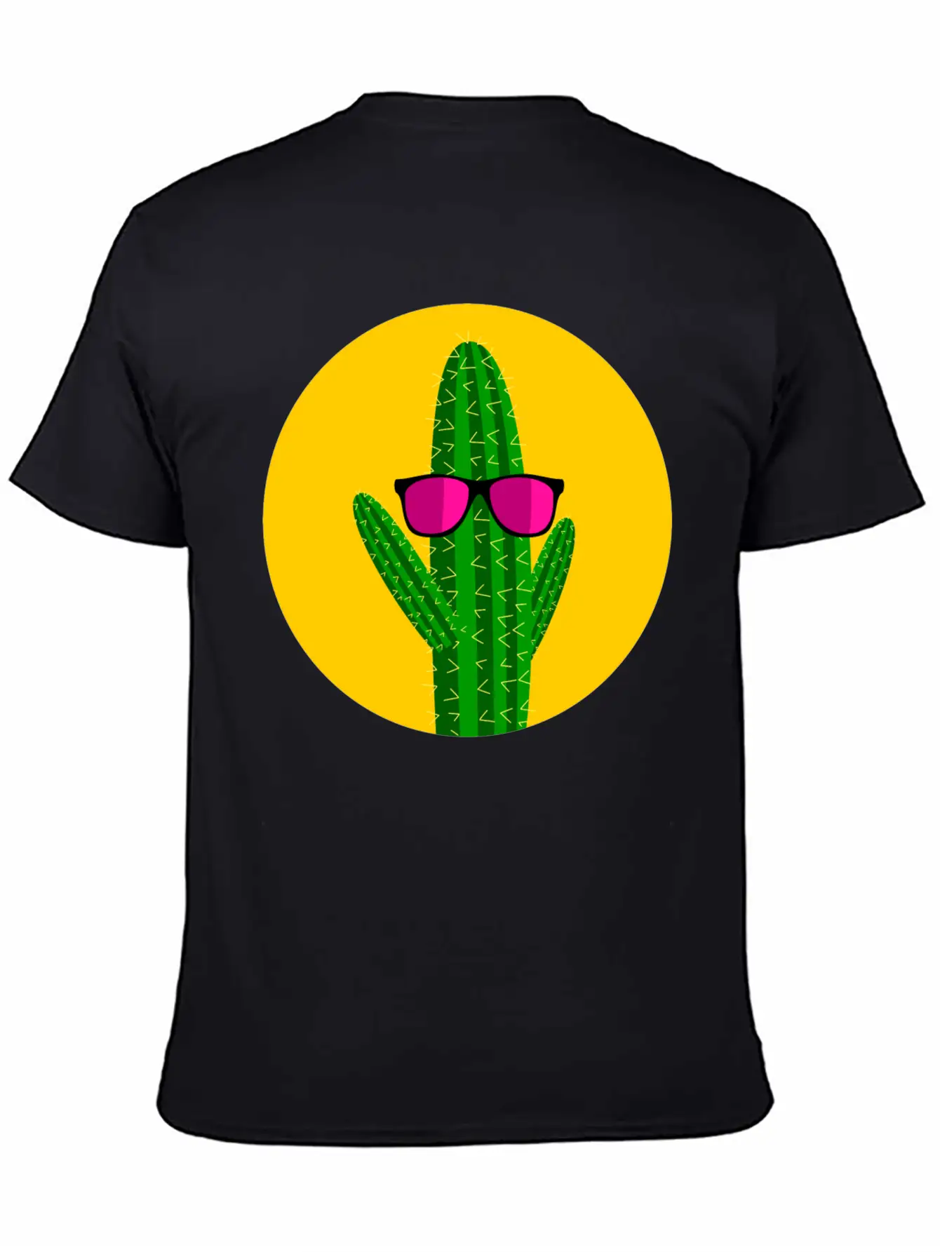 Sunbathing Cactus Essential Cotton Tee For Daily Outfits ¨C Unisex Style