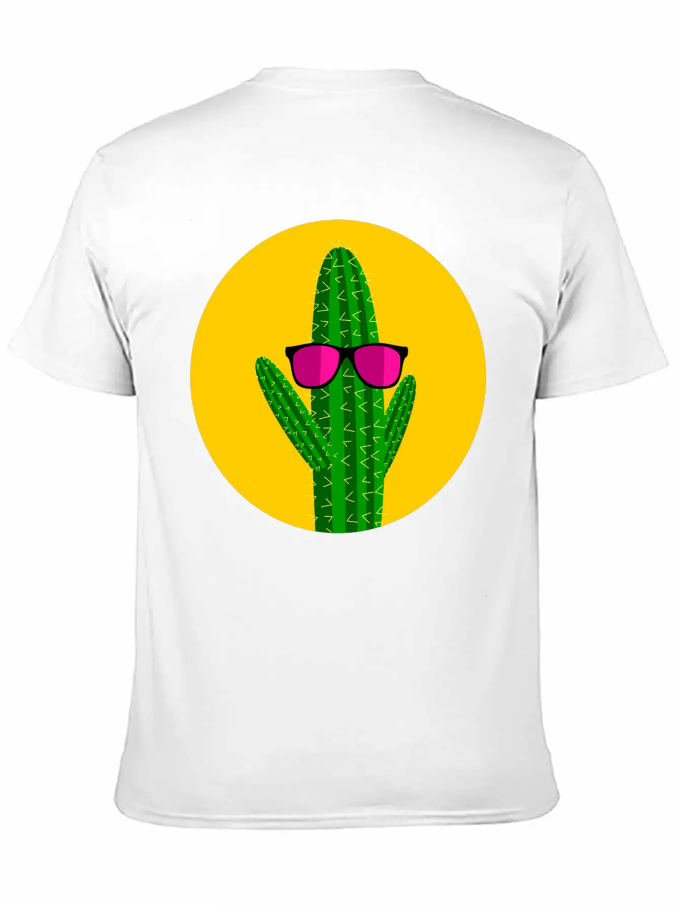 Sunbathing Cactus Essential Cotton Tee For Daily Outfits ¨C Unisex Style
