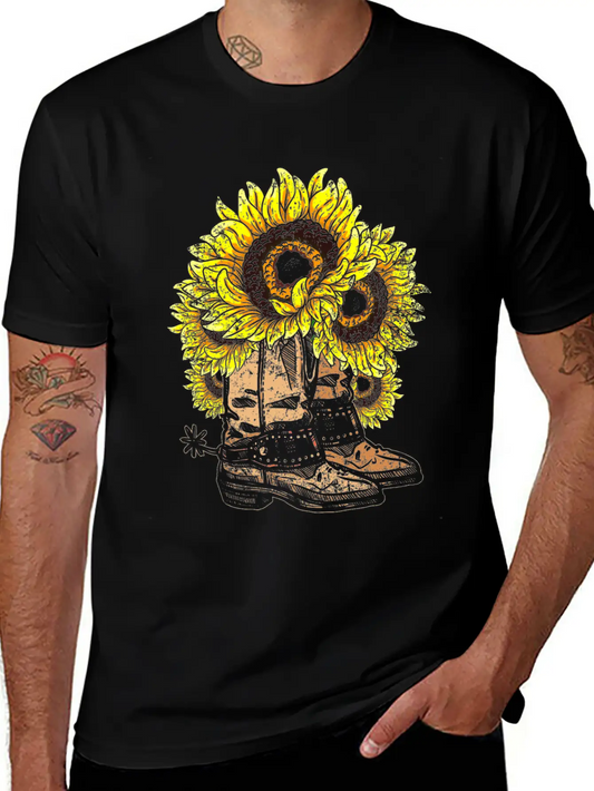 Sunflower Basic Graphic T-Shirt ¨C Daily Comfort In Soft Cotton