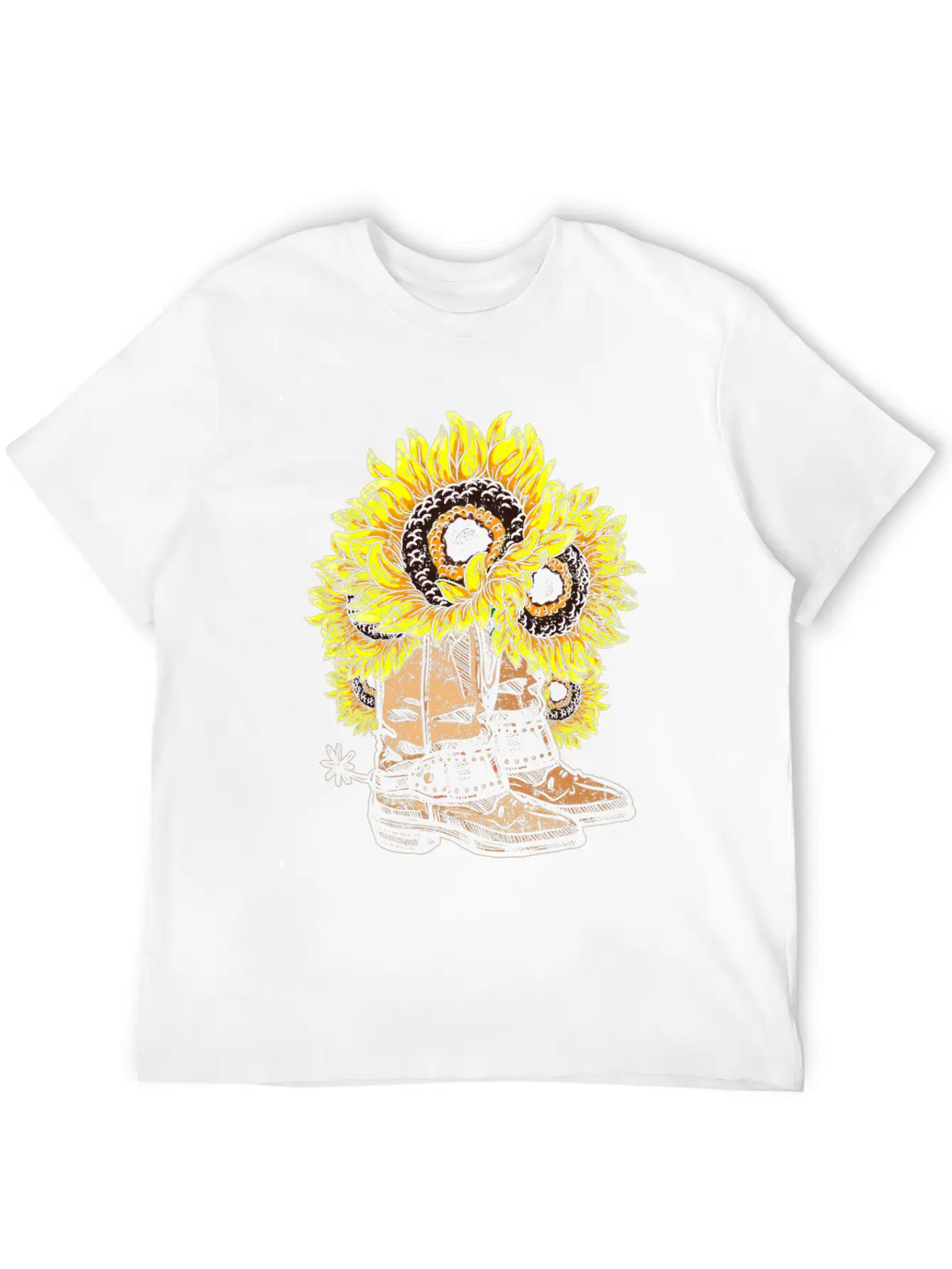 Sunflower Basic Graphic T-Shirt ¨C Daily Comfort In Soft Cotton