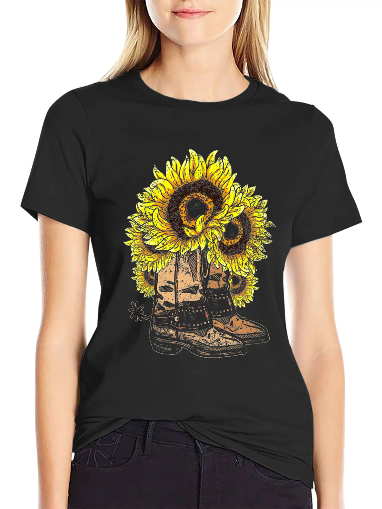 Sunflower Basic Graphic T-Shirt ¨C Daily Comfort In Soft Cotton