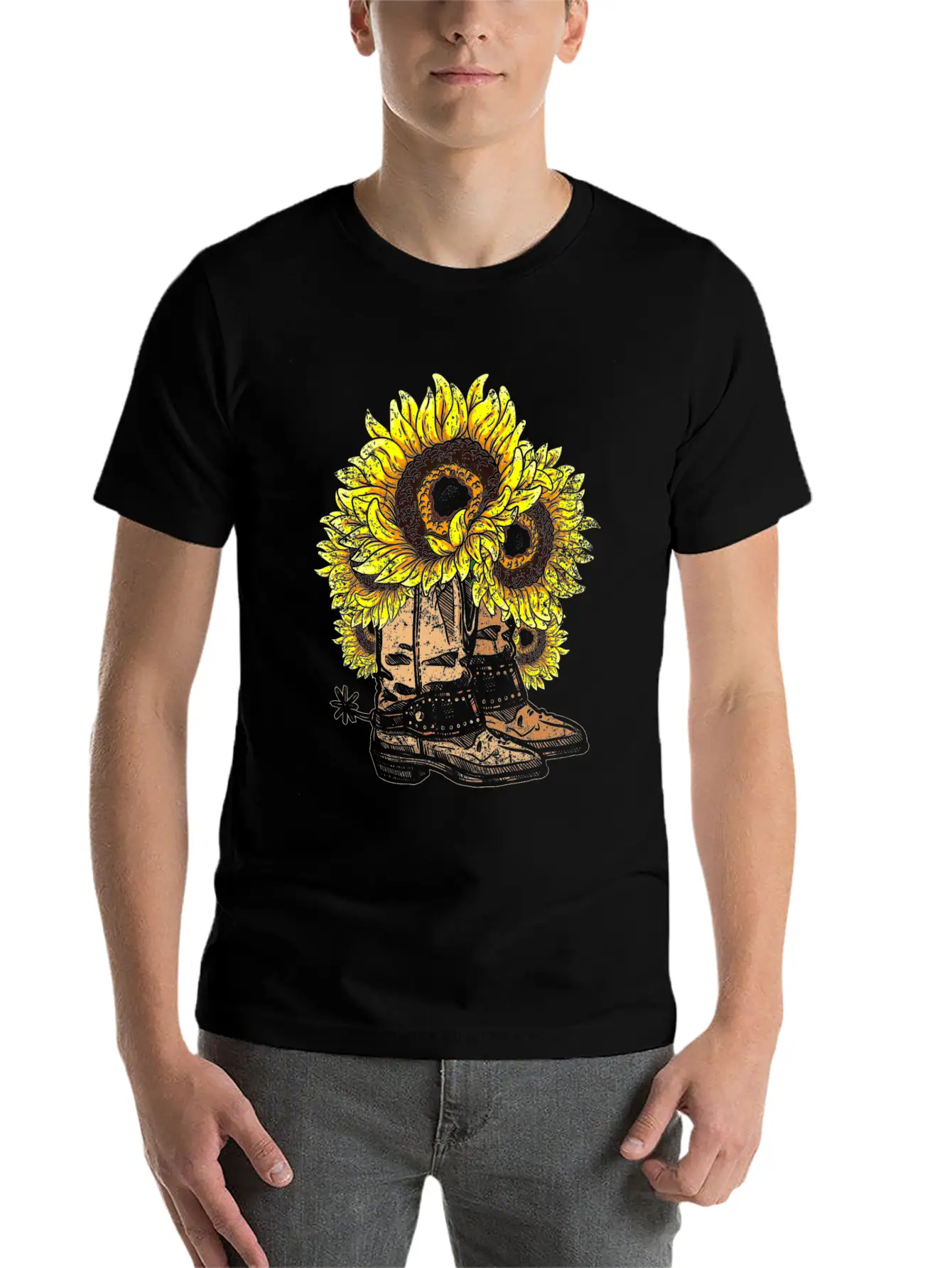 Sunflower Basic Graphic T-Shirt ¨C Daily Comfort In Soft Cotton