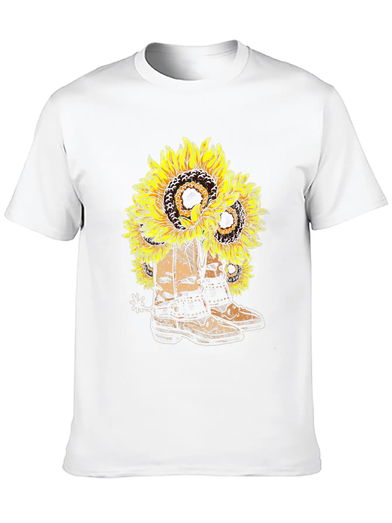 Sunflower Basic Graphic T-Shirt ¨C Daily Comfort In Soft Cotton