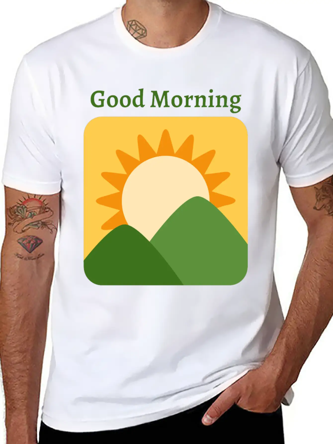 Sunrise Basic Graphic T-Shirt ¨C Daily Comfort In Soft Cotton