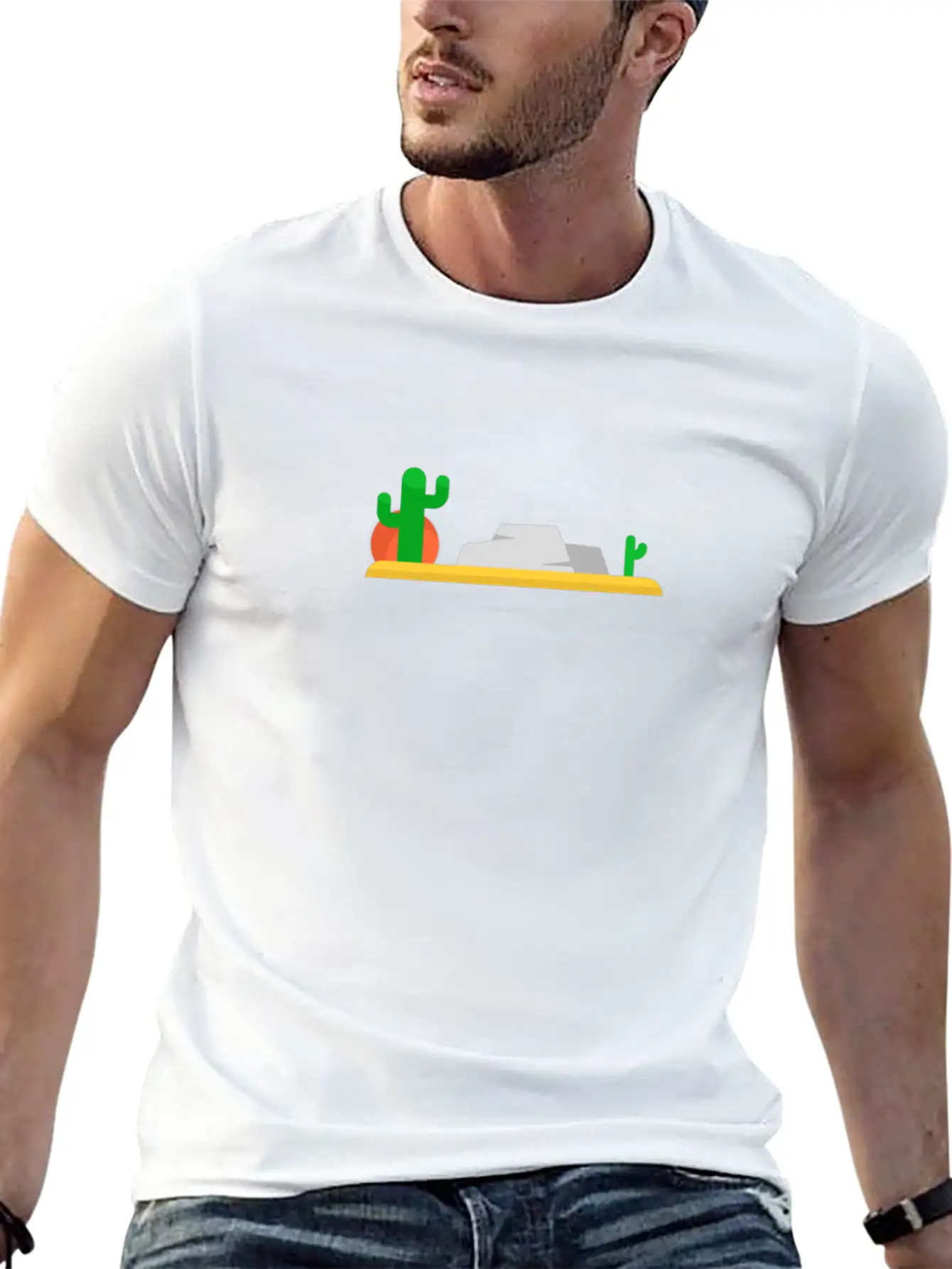 Sunrise Cactus Succulent Spiny Pun Plant Cactus Essential Cotton Tee For Daily Outfits ¨C Unisex Style