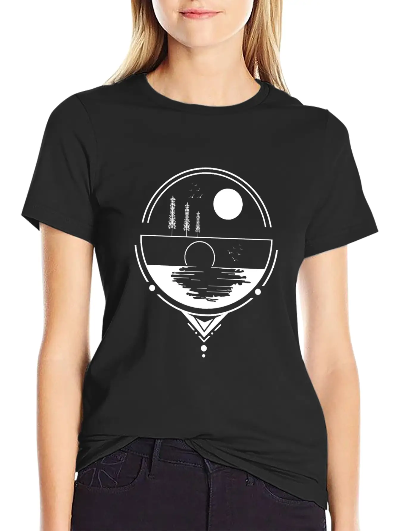 Sunrise SunsetSunset Design Essential Cotton Tee For Daily Outfits ¨C Unisex Style