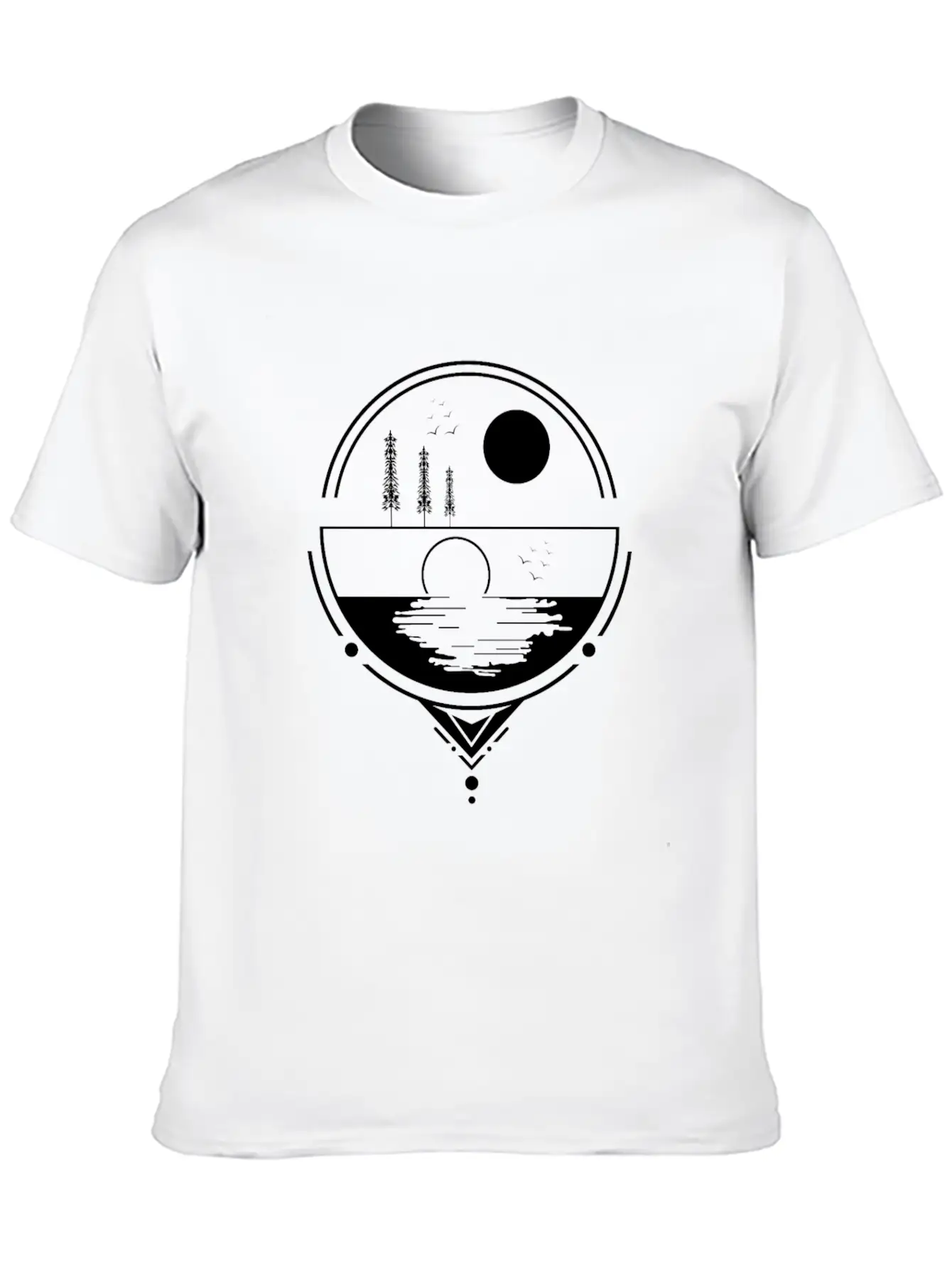 Sunrise SunsetSunset Design Essential Cotton Tee For Daily Outfits ¨C Unisex Style