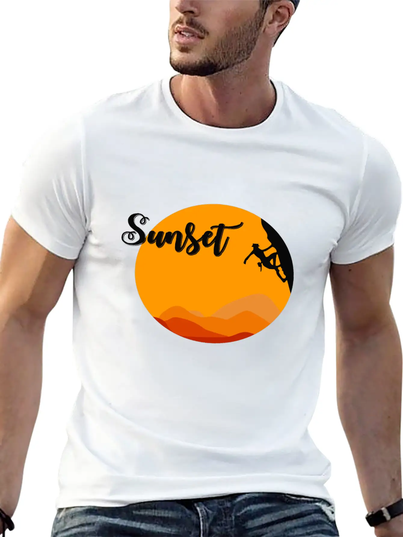 Sunset Climbing Soft Cotton Short Sleeve Tee ¨C Unisex Wardrobe Staple