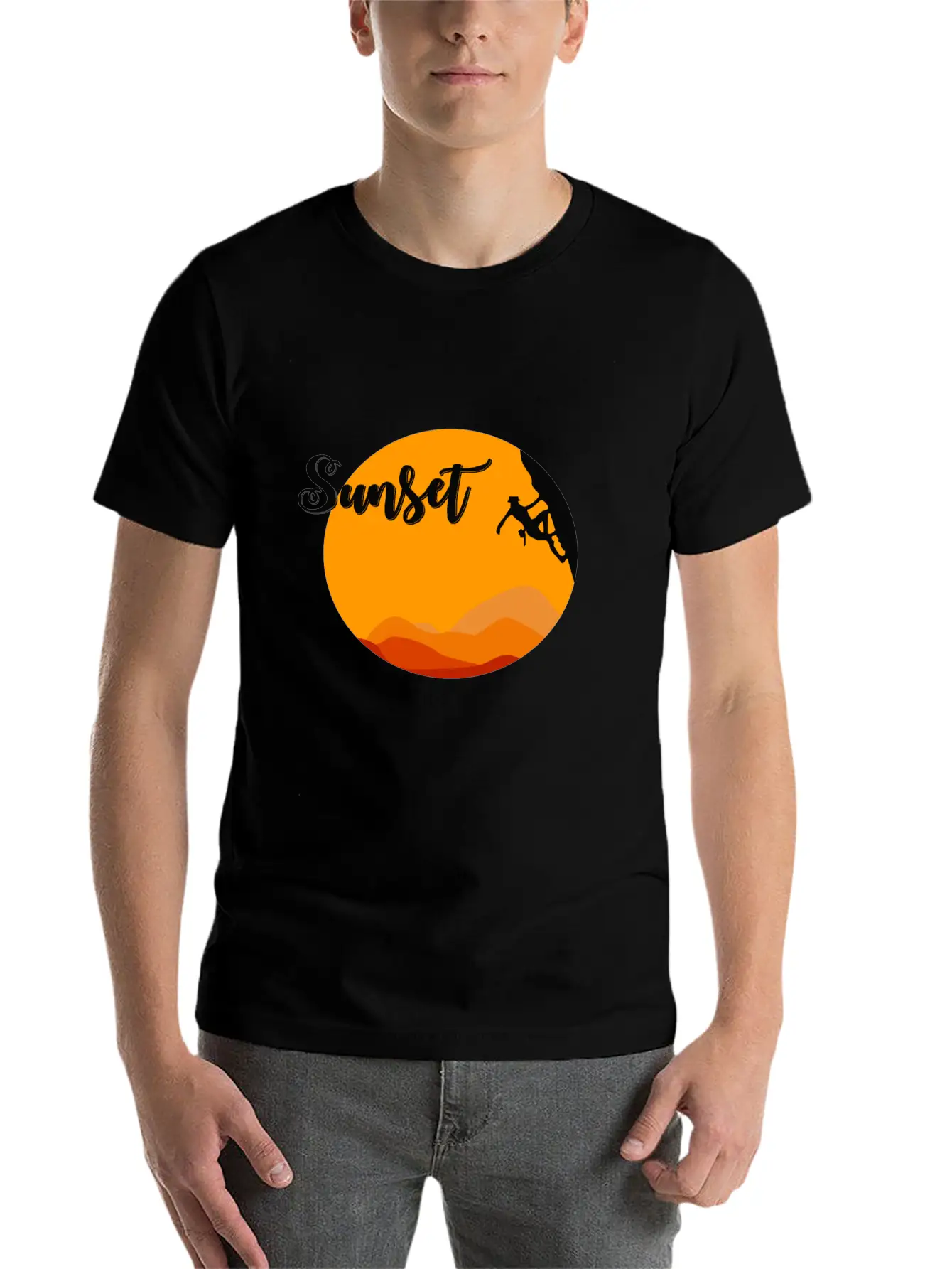 Sunset Climbing Soft Cotton Short Sleeve Tee ¨C Unisex Wardrobe Staple
