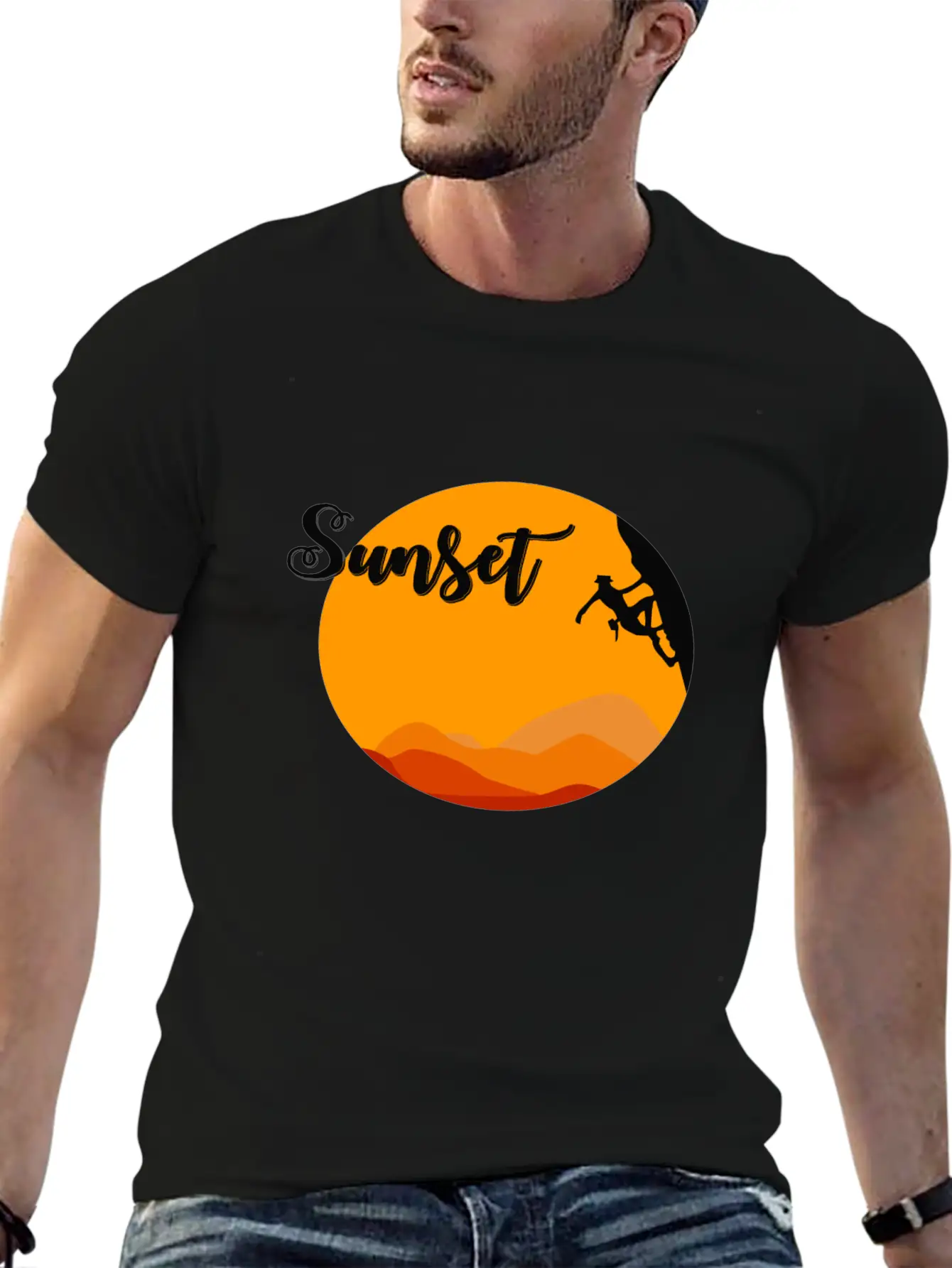 Sunset Climbing Soft Cotton Short Sleeve Tee ¨C Unisex Wardrobe Staple