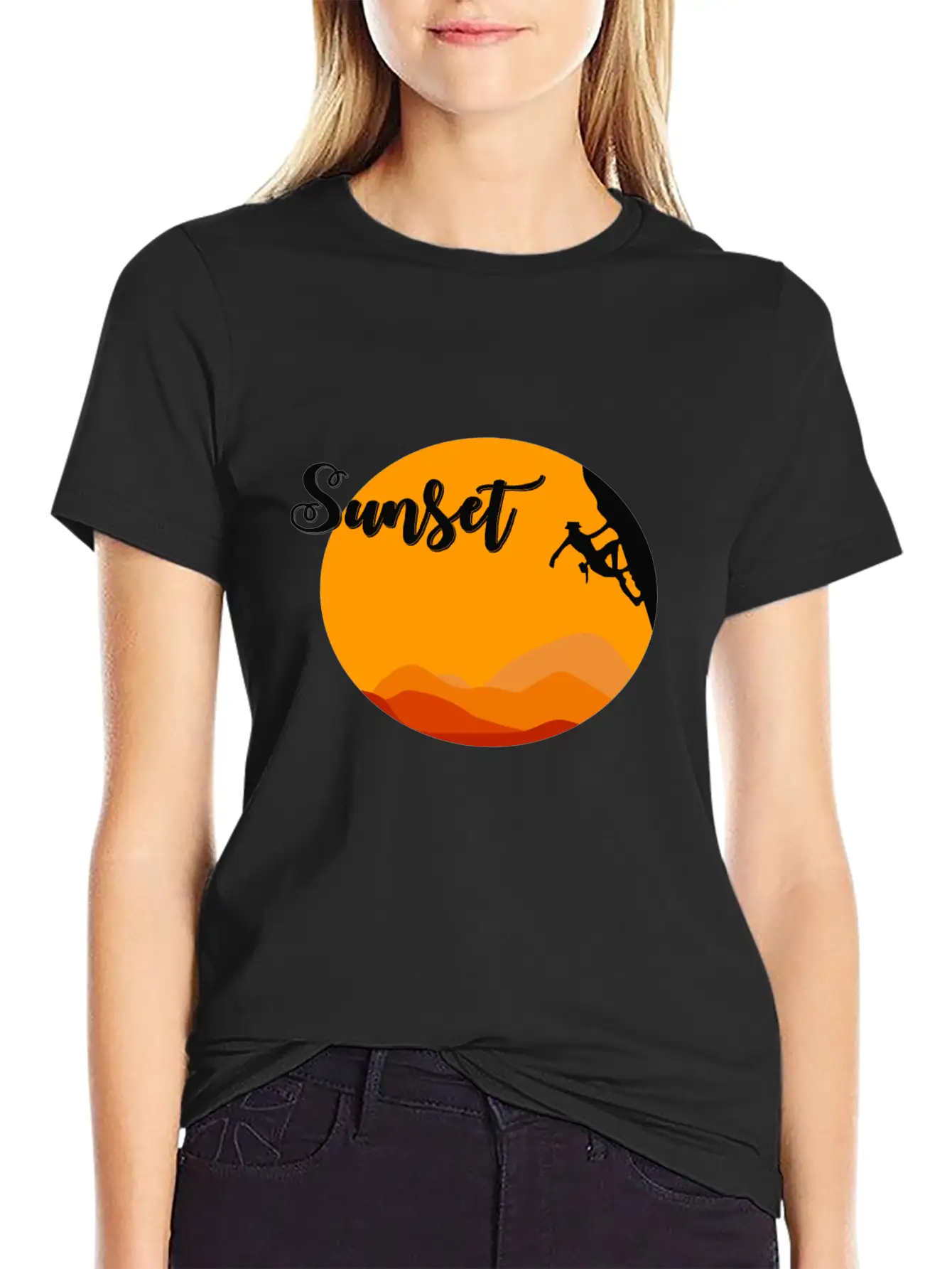 Sunset Climbing Soft Cotton Short Sleeve Tee ¨C Unisex Wardrobe Staple
