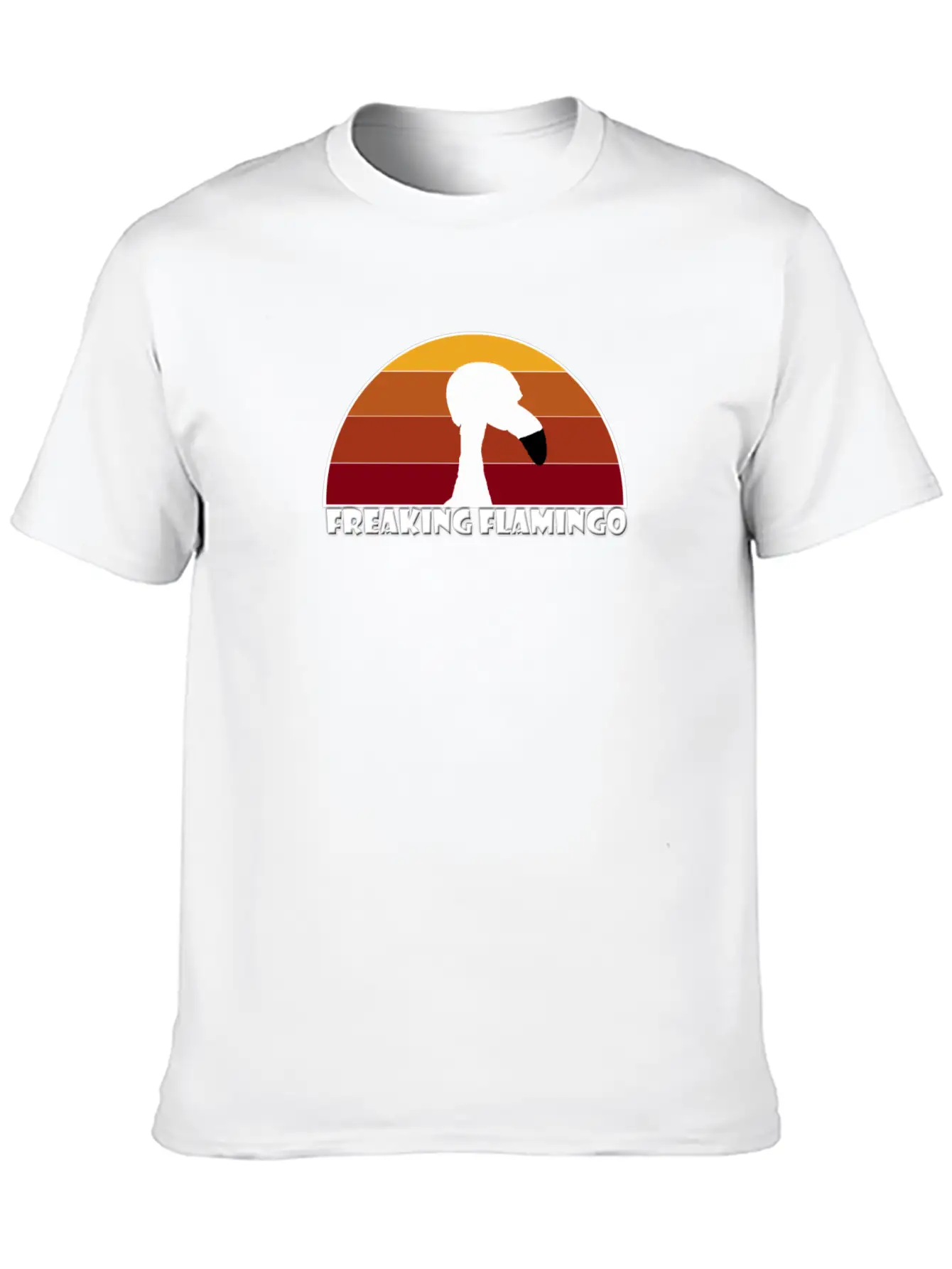 Sunset Flamingo Soft Cotton Short Sleeve Tee ¨C Unisex Wardrobe Staple