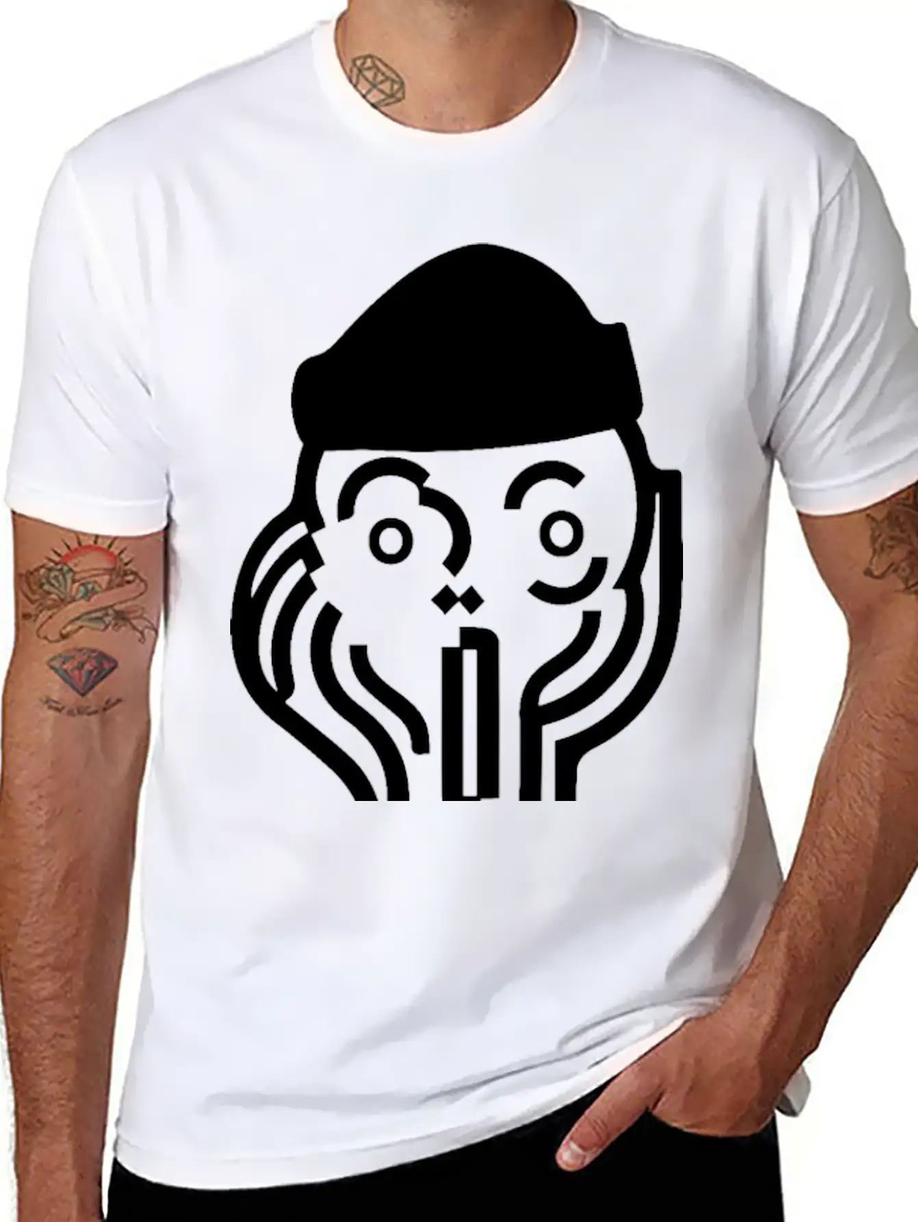 Surprised OPY Basic Graphic T-Shirt ¨C Daily Comfort In Soft Cotton