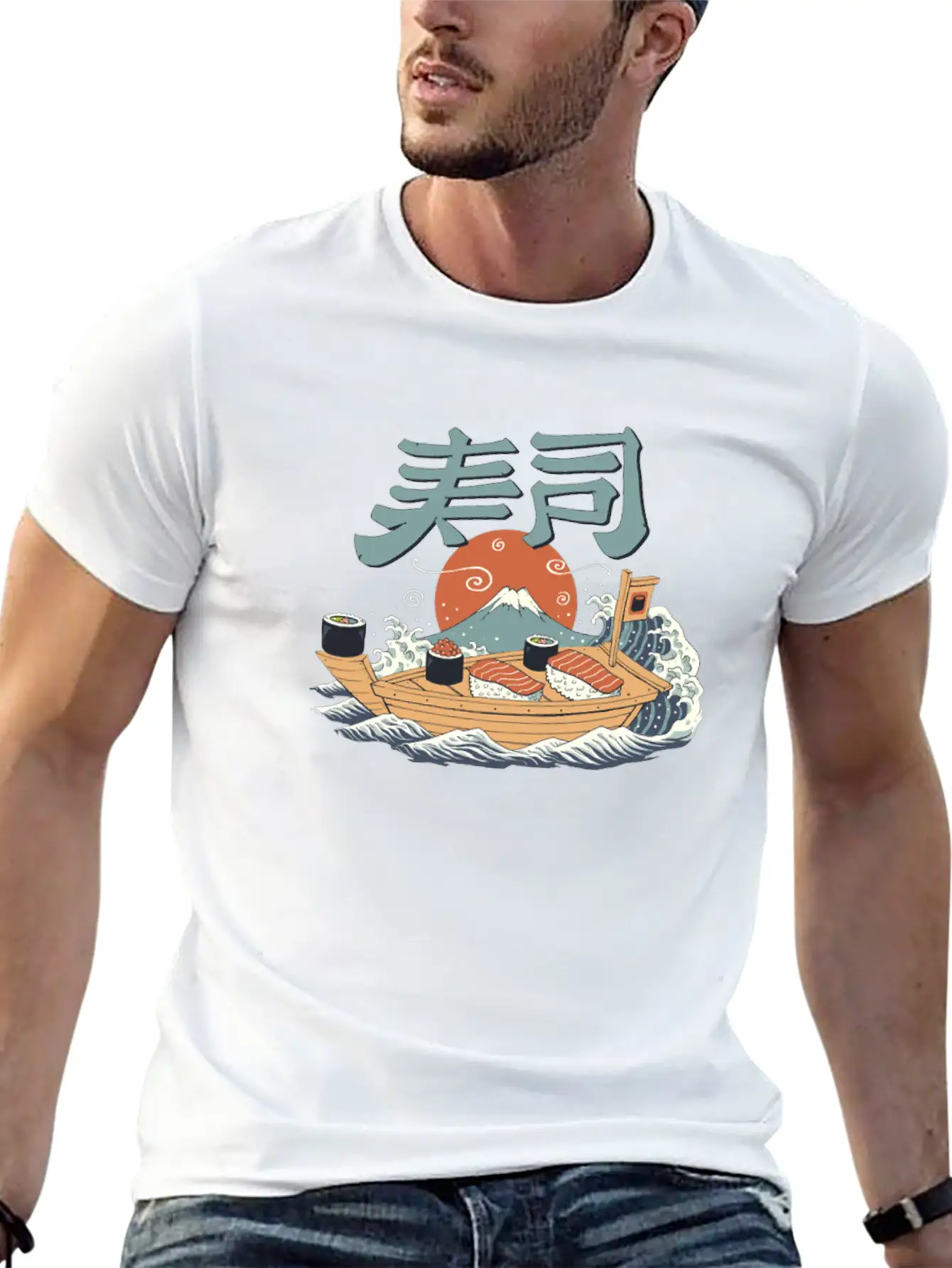 Sushi Pop Basic Graphic T-Shirt ¨C Daily Comfort In Soft Cotton