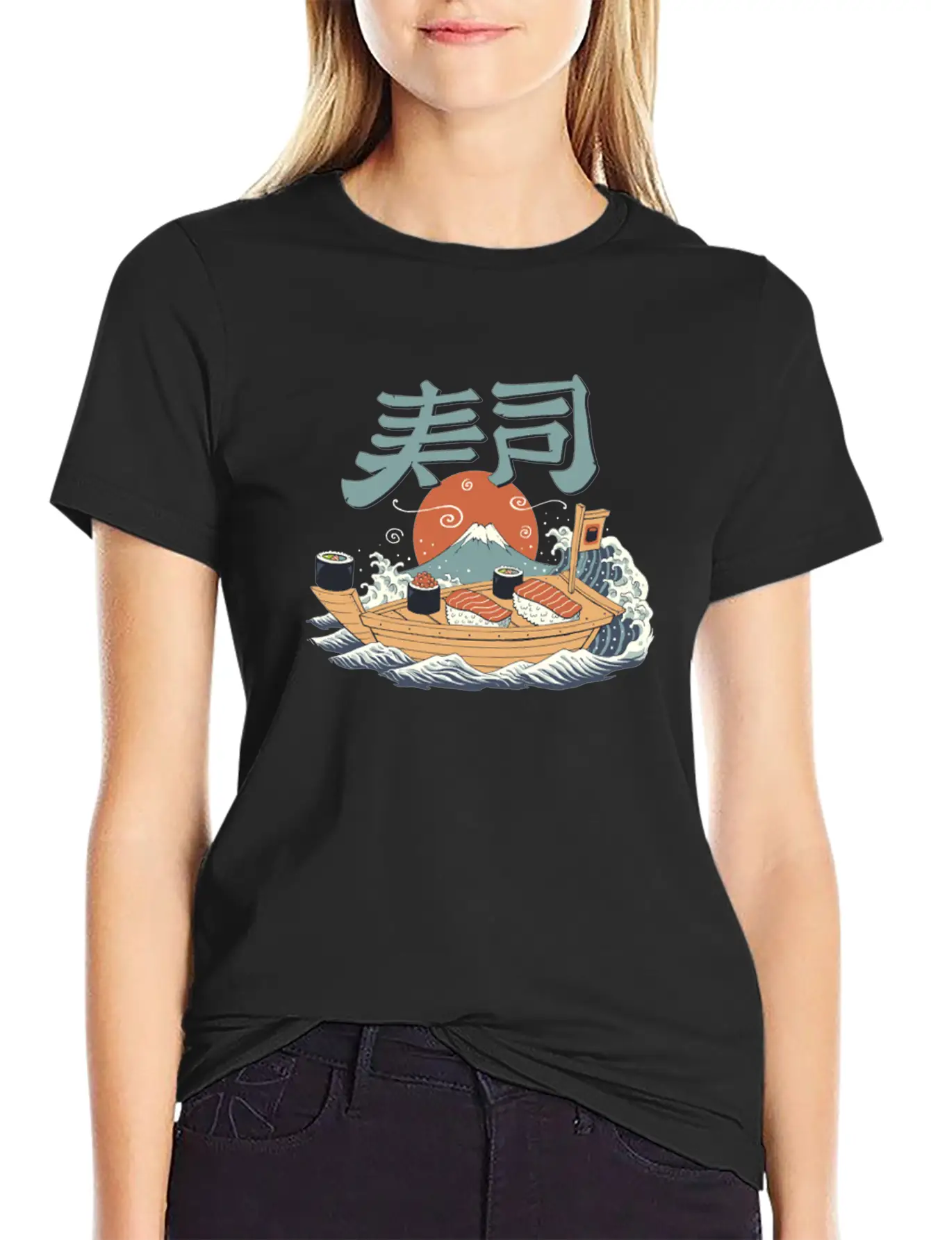 Sushi Pop Basic Graphic T-Shirt ¨C Daily Comfort In Soft Cotton