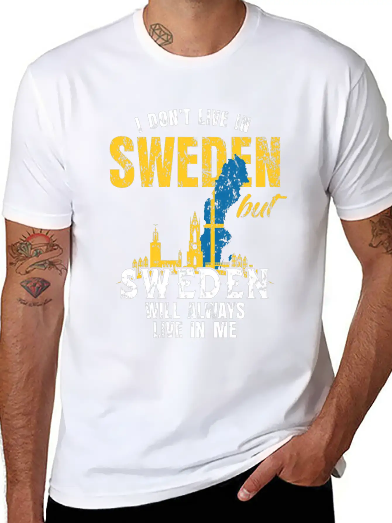 Sweden Country Flag Gift Basic Graphic T-Shirt ¨C Daily Comfort In Soft Cotton