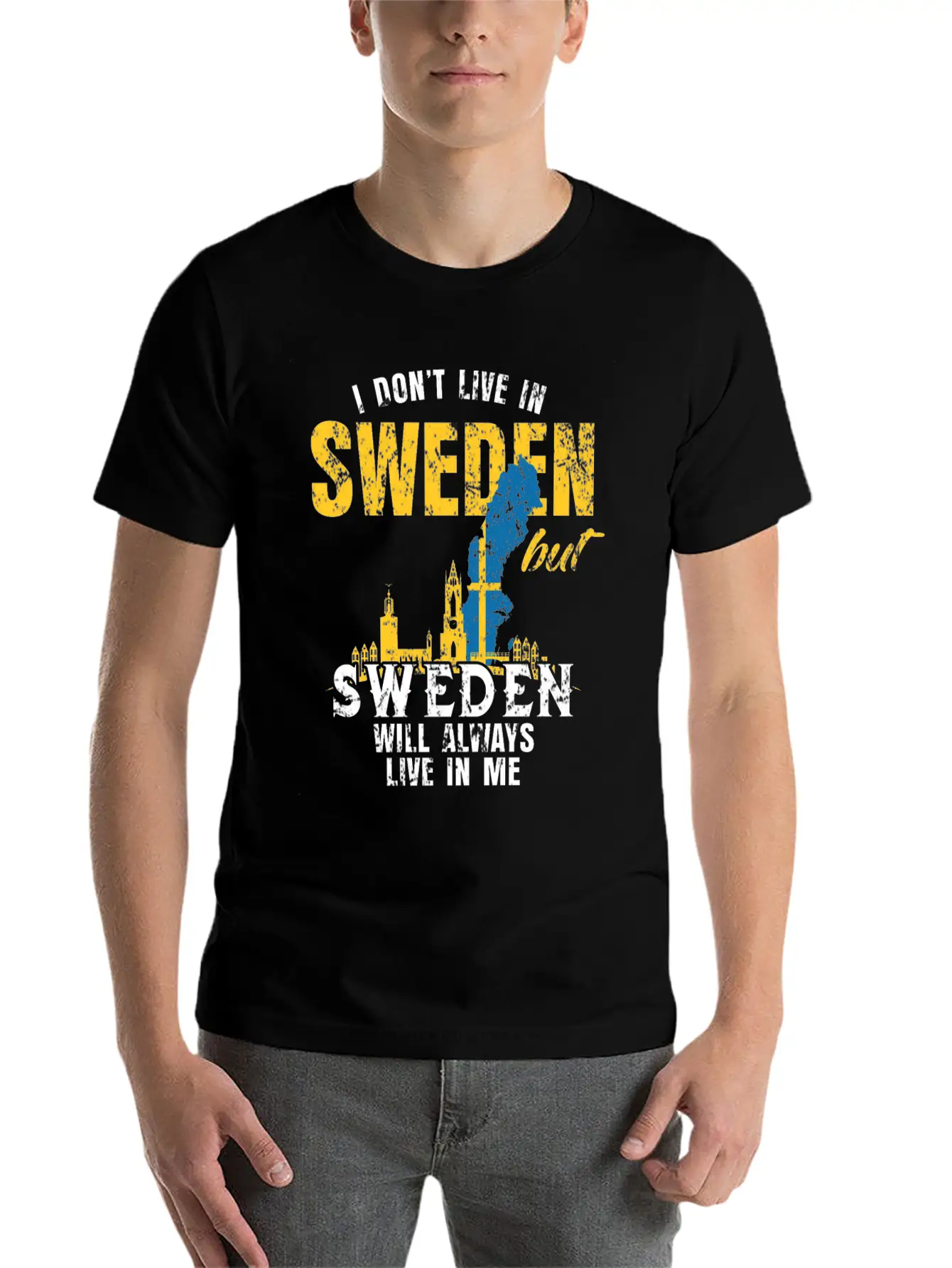 Sweden Country Flag Gift Basic Graphic T-Shirt ¨C Daily Comfort In Soft Cotton