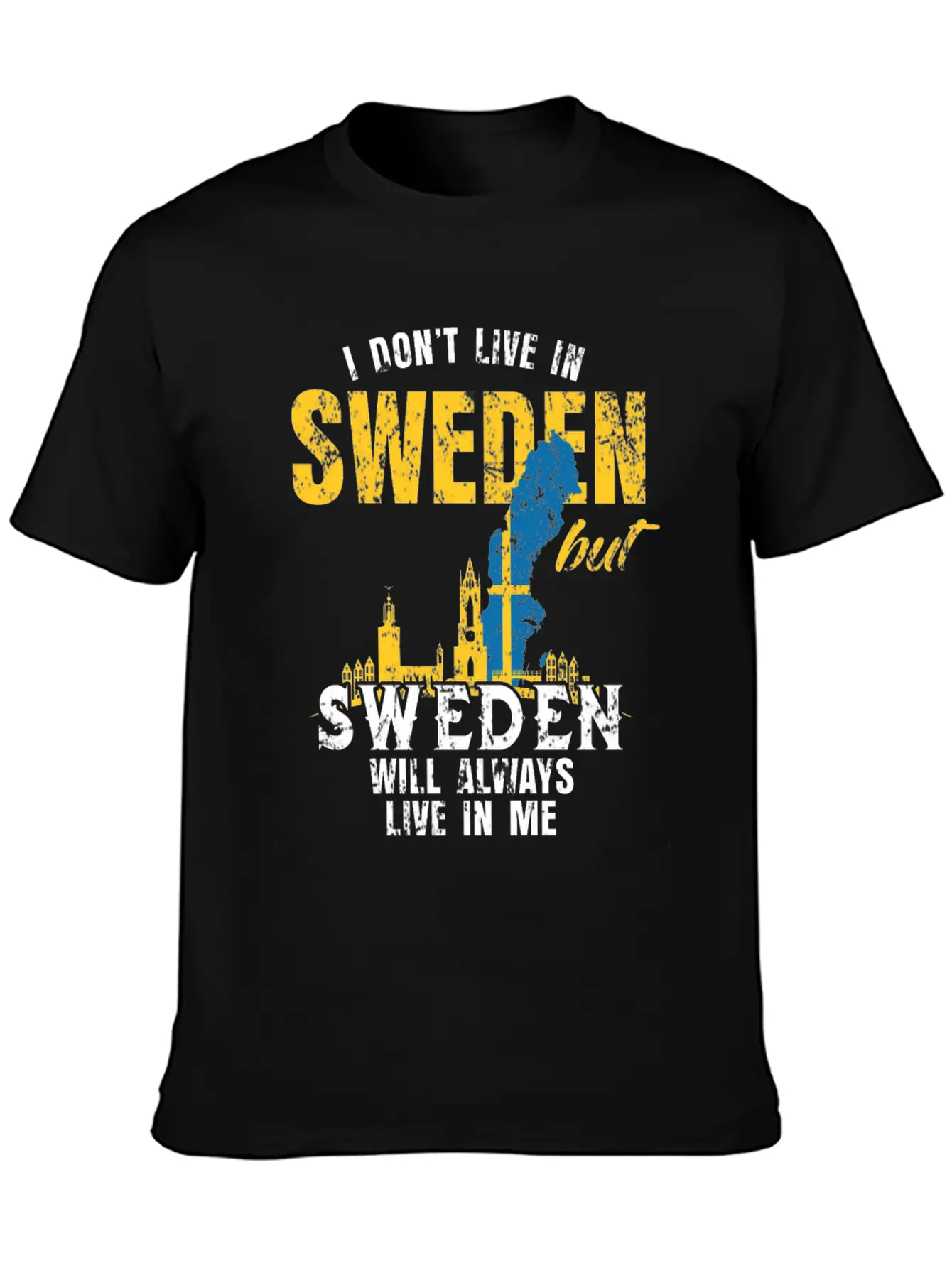 Sweden Country Flag Gift Basic Graphic T-Shirt ¨C Daily Comfort In Soft Cotton
