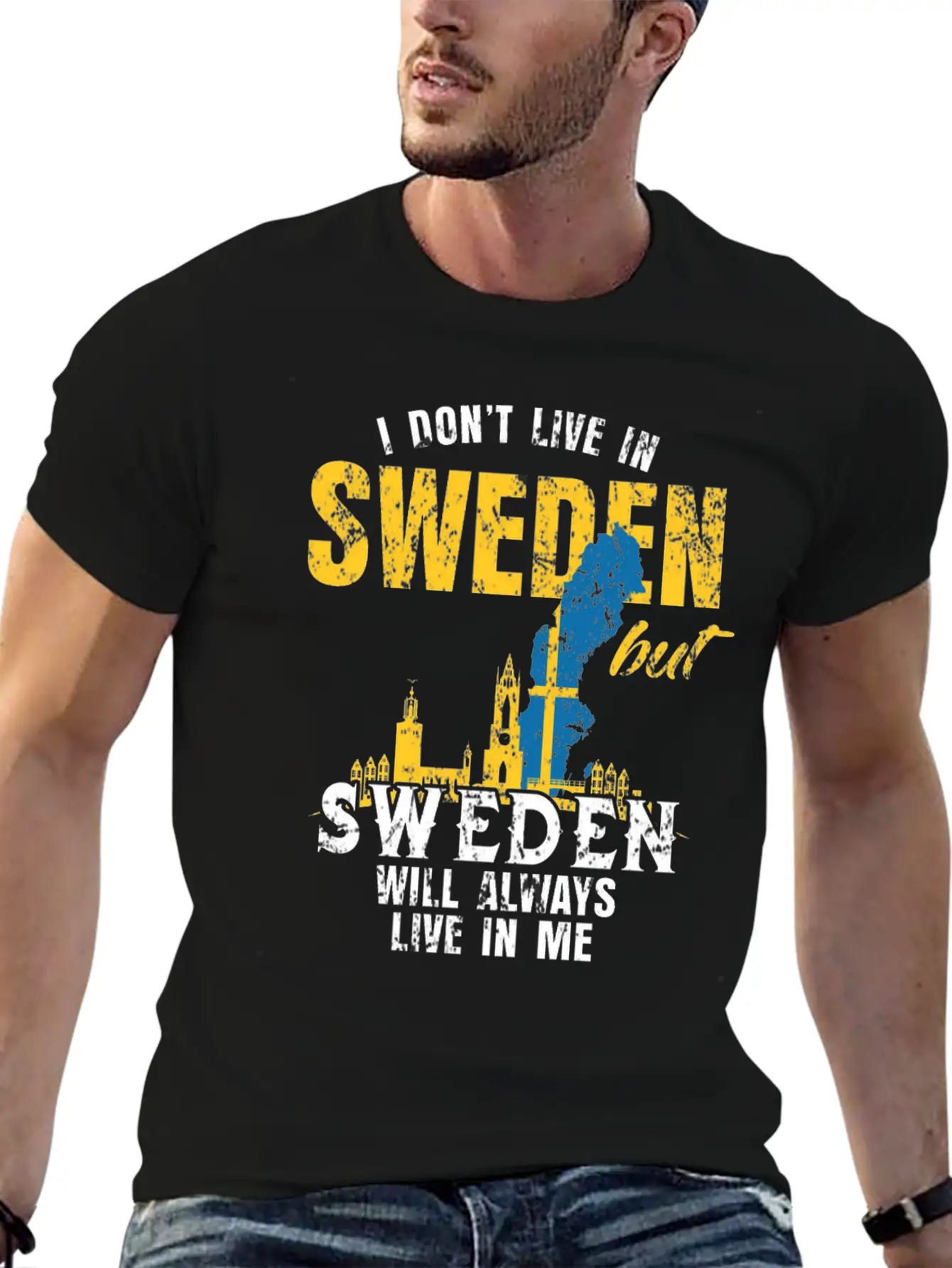 Sweden Country Flag Gift Basic Graphic T-Shirt ¨C Daily Comfort In Soft Cotton