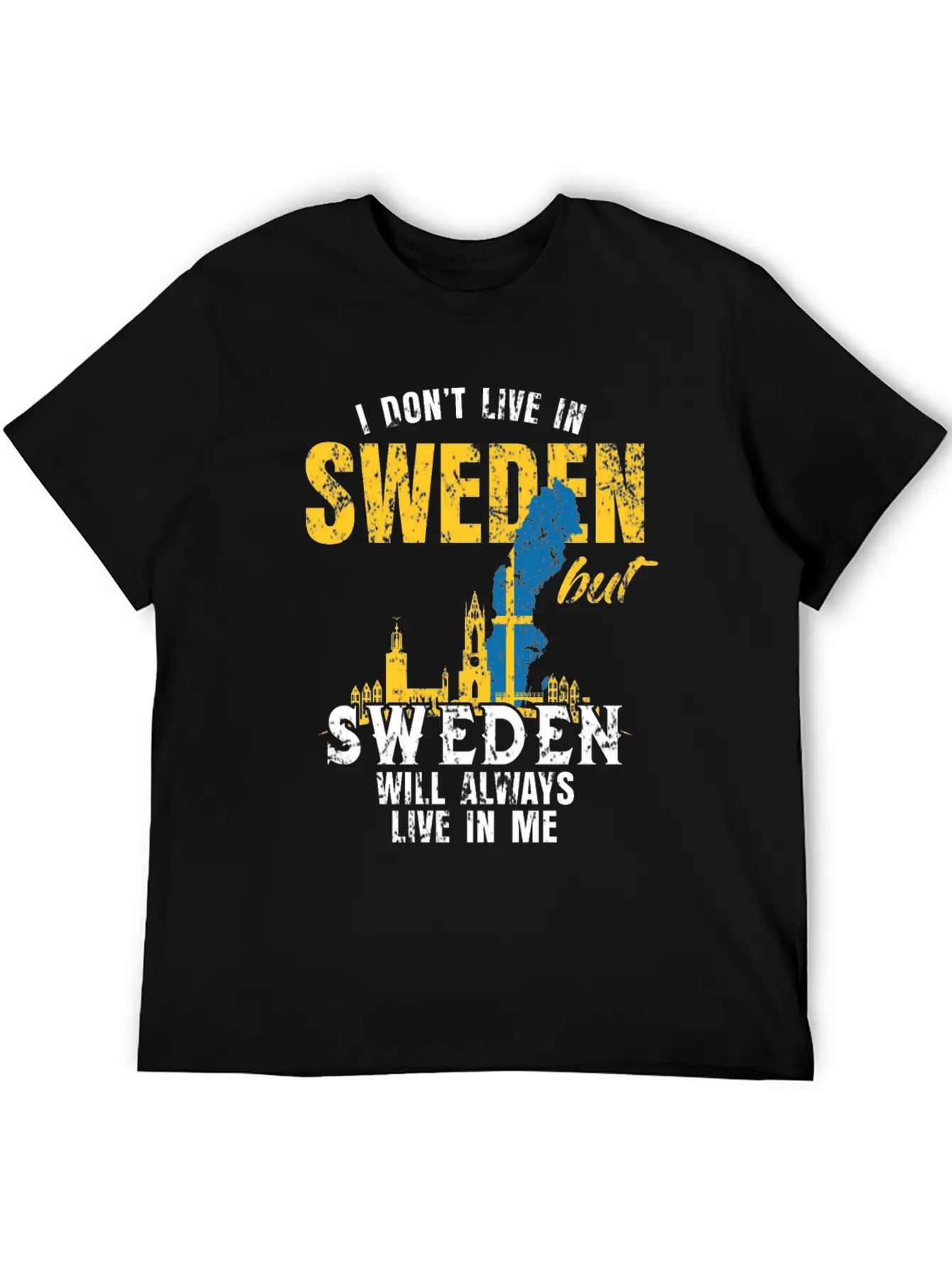 Sweden Country Flag Gift Basic Graphic T-Shirt ¨C Daily Comfort In Soft Cotton