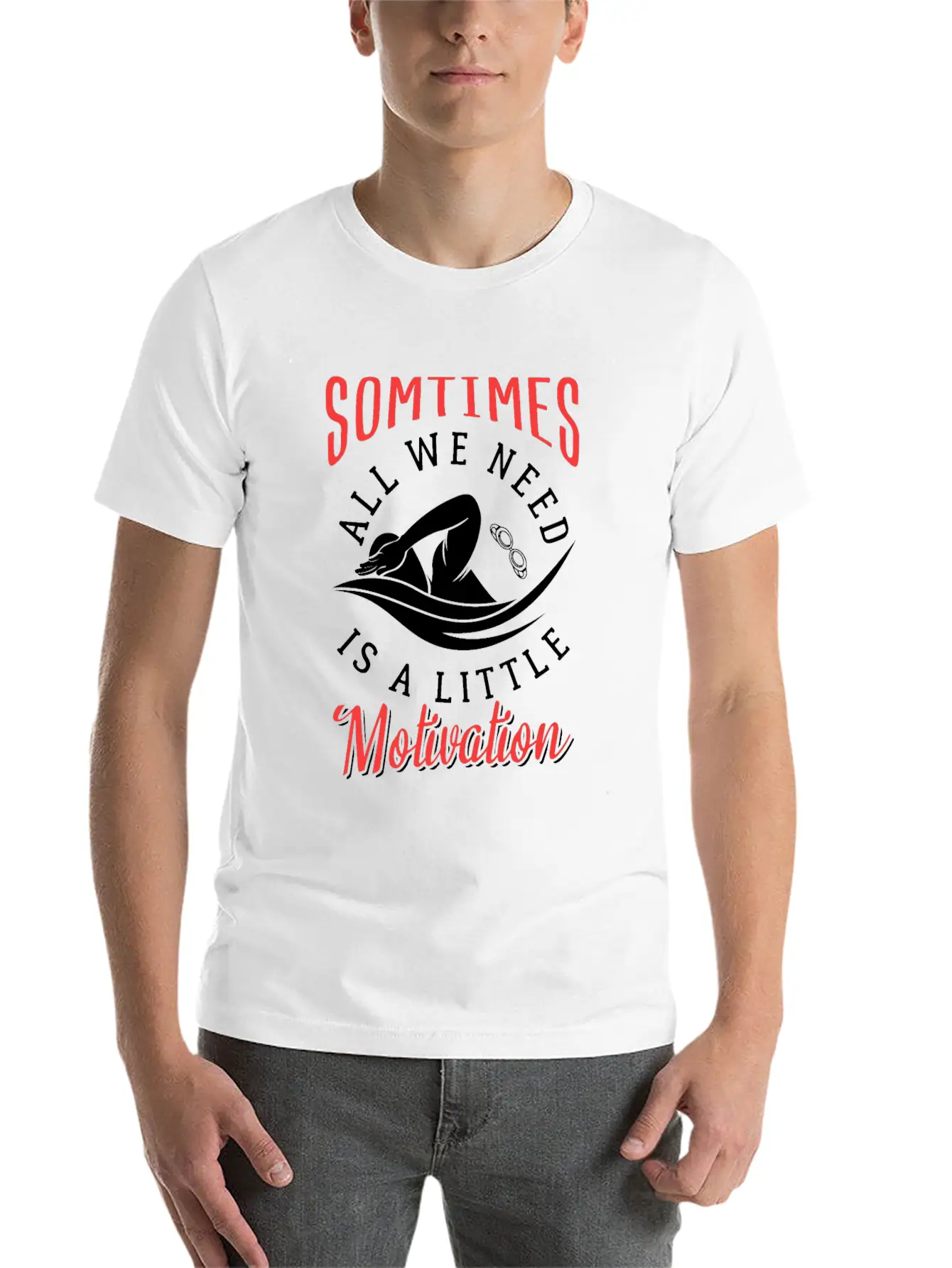 Swimming Fan Lover Watersports Athlete Soft Cotton Short Sleeve Tee ¨C Unisex Wardrobe Staple
