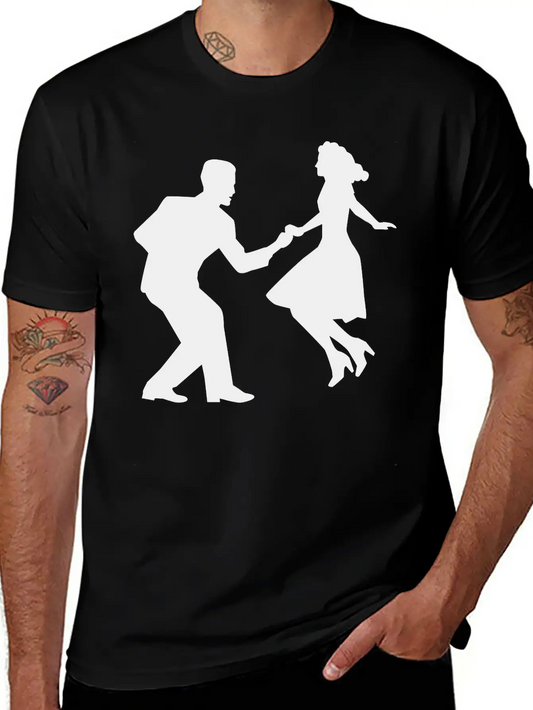 Swing Dance Basic Graphic T-Shirt ¨C Daily Comfort In Soft Cotton