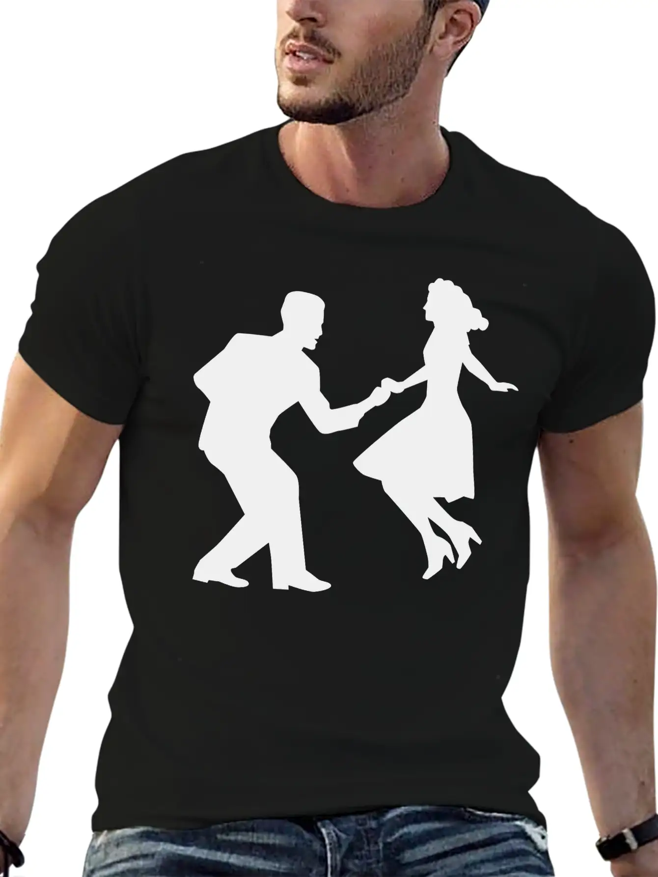 Swing Dance Basic Graphic T-Shirt ¨C Daily Comfort In Soft Cotton