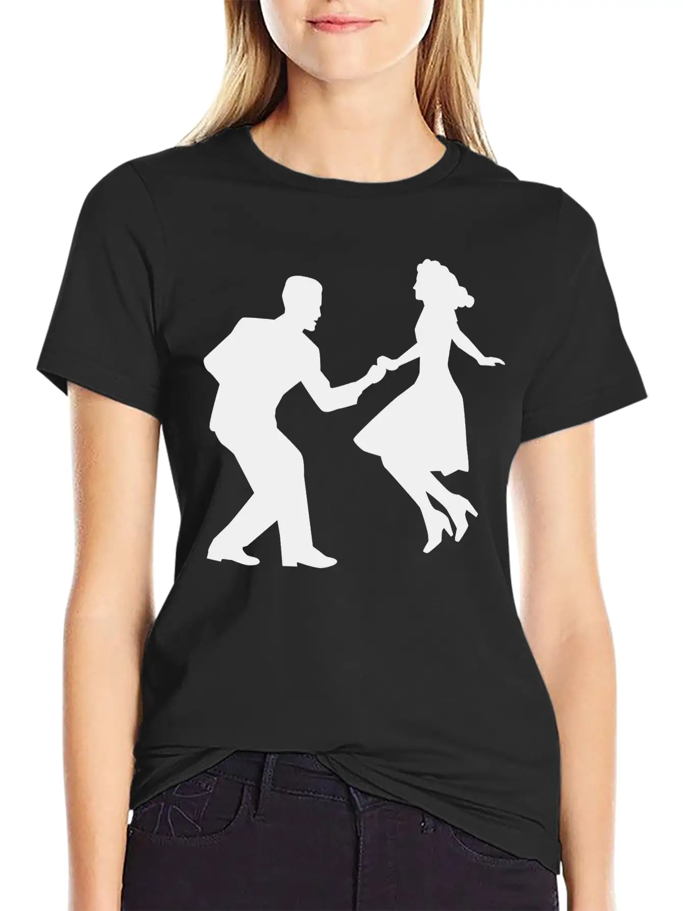 Swing Dance Basic Graphic T-Shirt ¨C Daily Comfort In Soft Cotton