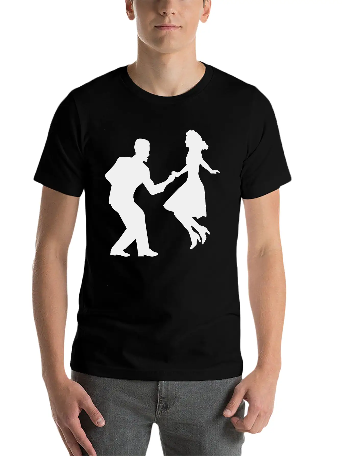 Swing Dance Basic Graphic T-Shirt ¨C Daily Comfort In Soft Cotton