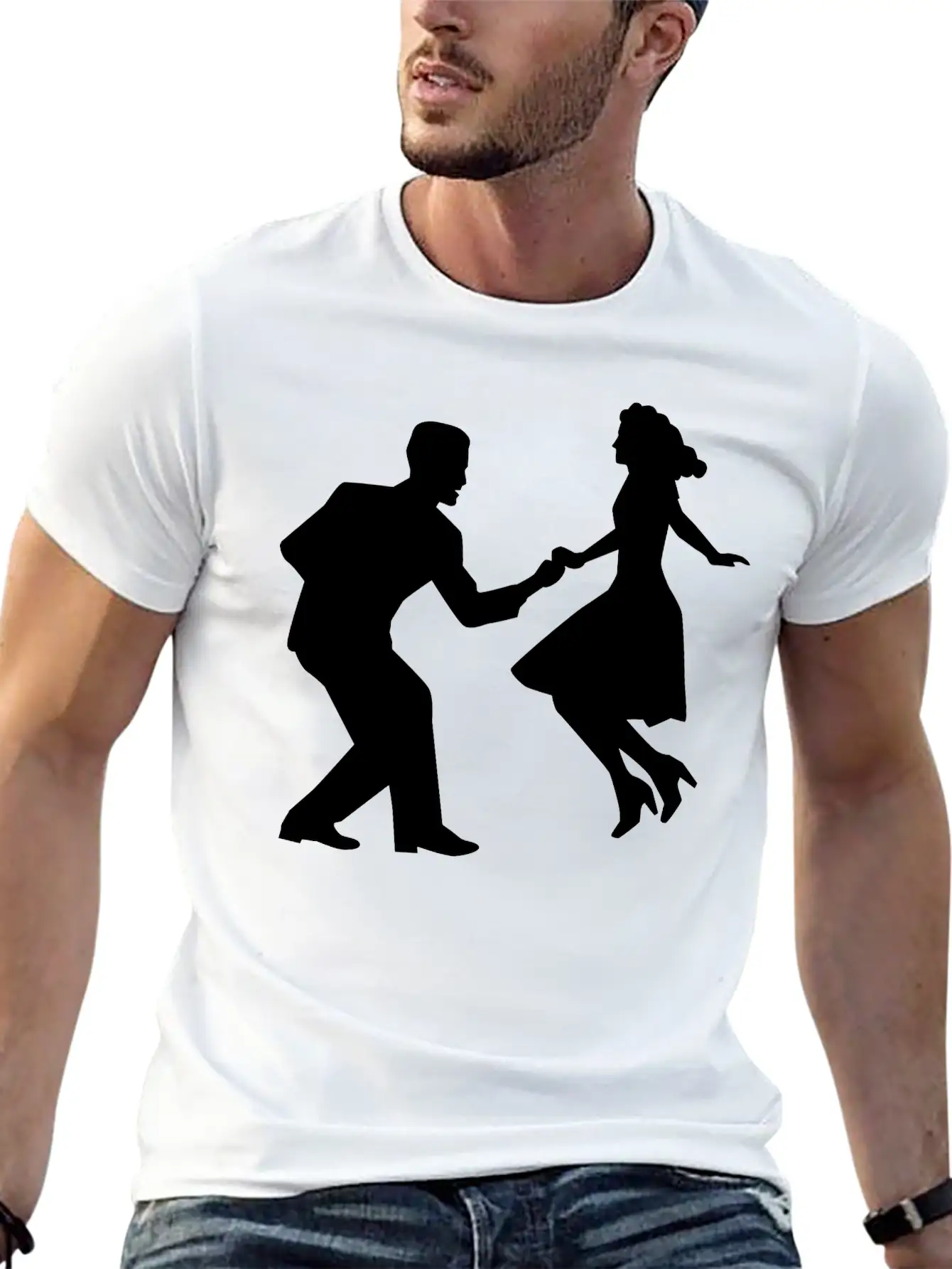 Swing Dance Basic Graphic T-Shirt ¨C Daily Comfort In Soft Cotton
