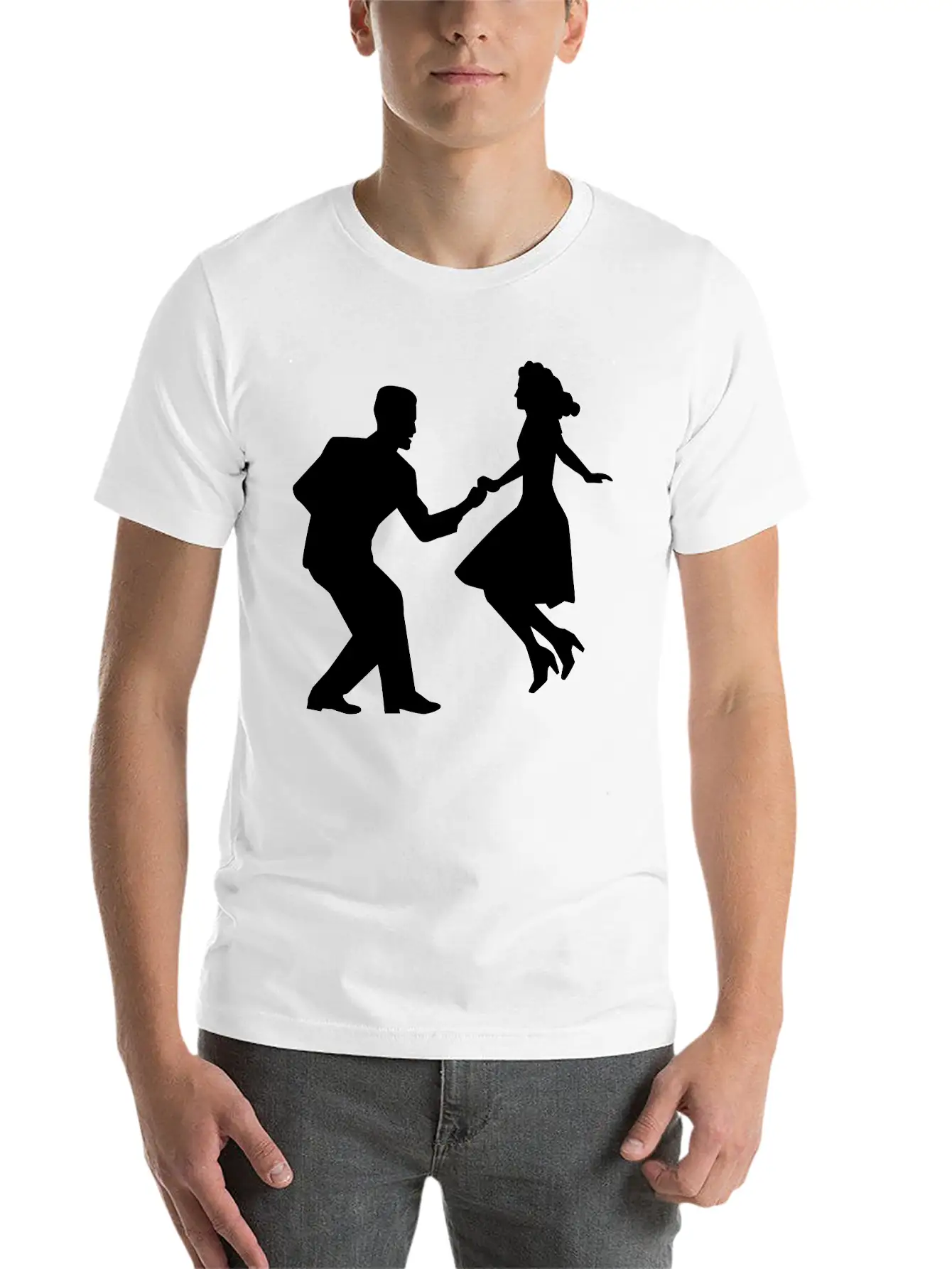Swing Dance Basic Graphic T-Shirt ¨C Daily Comfort In Soft Cotton