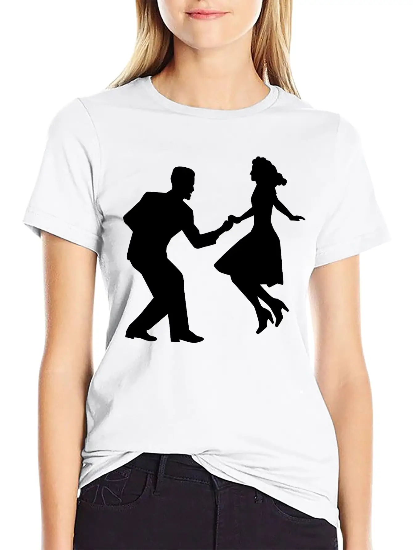 Swing Dance Basic Graphic T-Shirt ¨C Daily Comfort In Soft Cotton