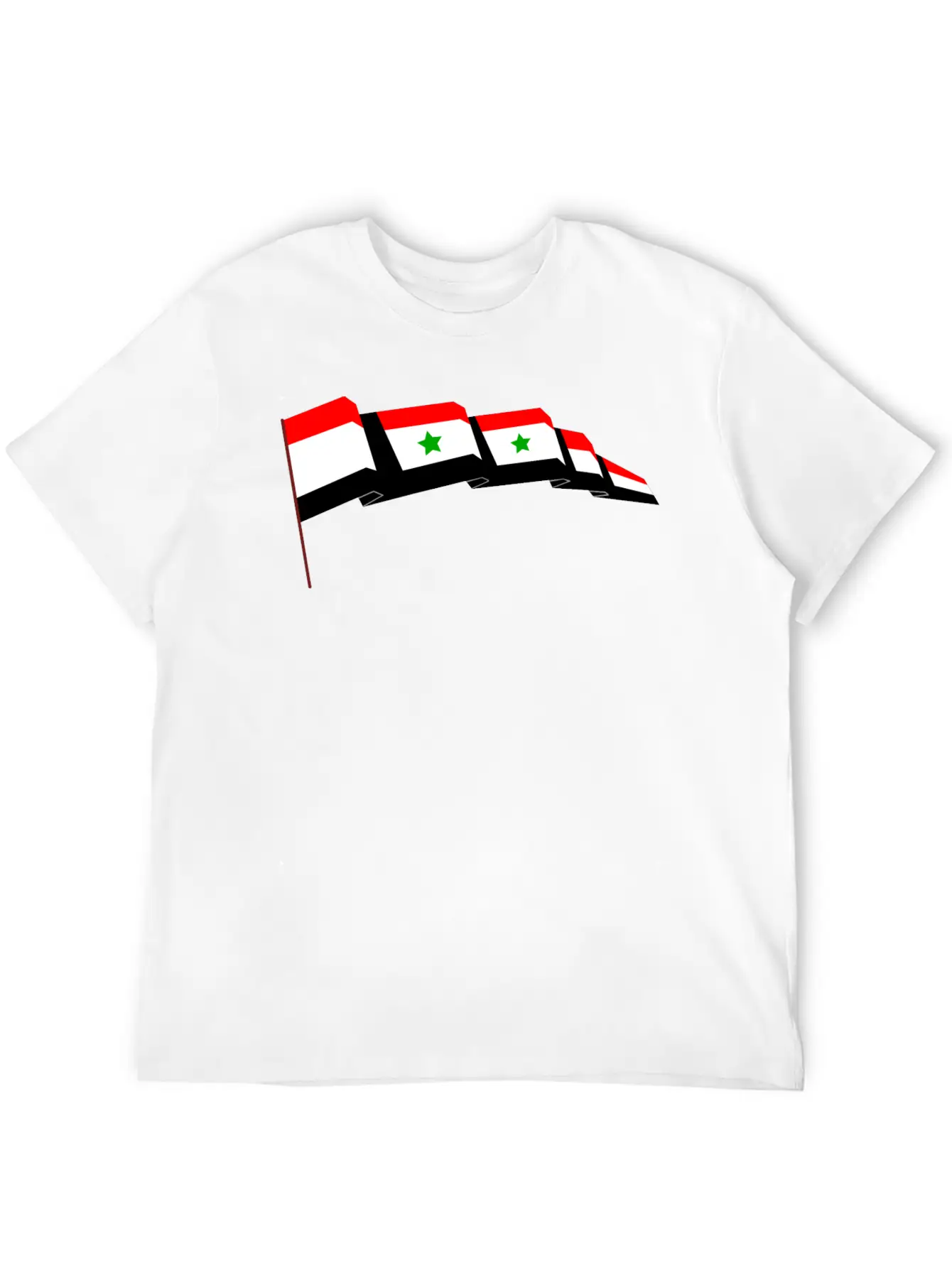 Syrian Flag Essential Cotton Tee For Daily Outfits ¨C Unisex Style