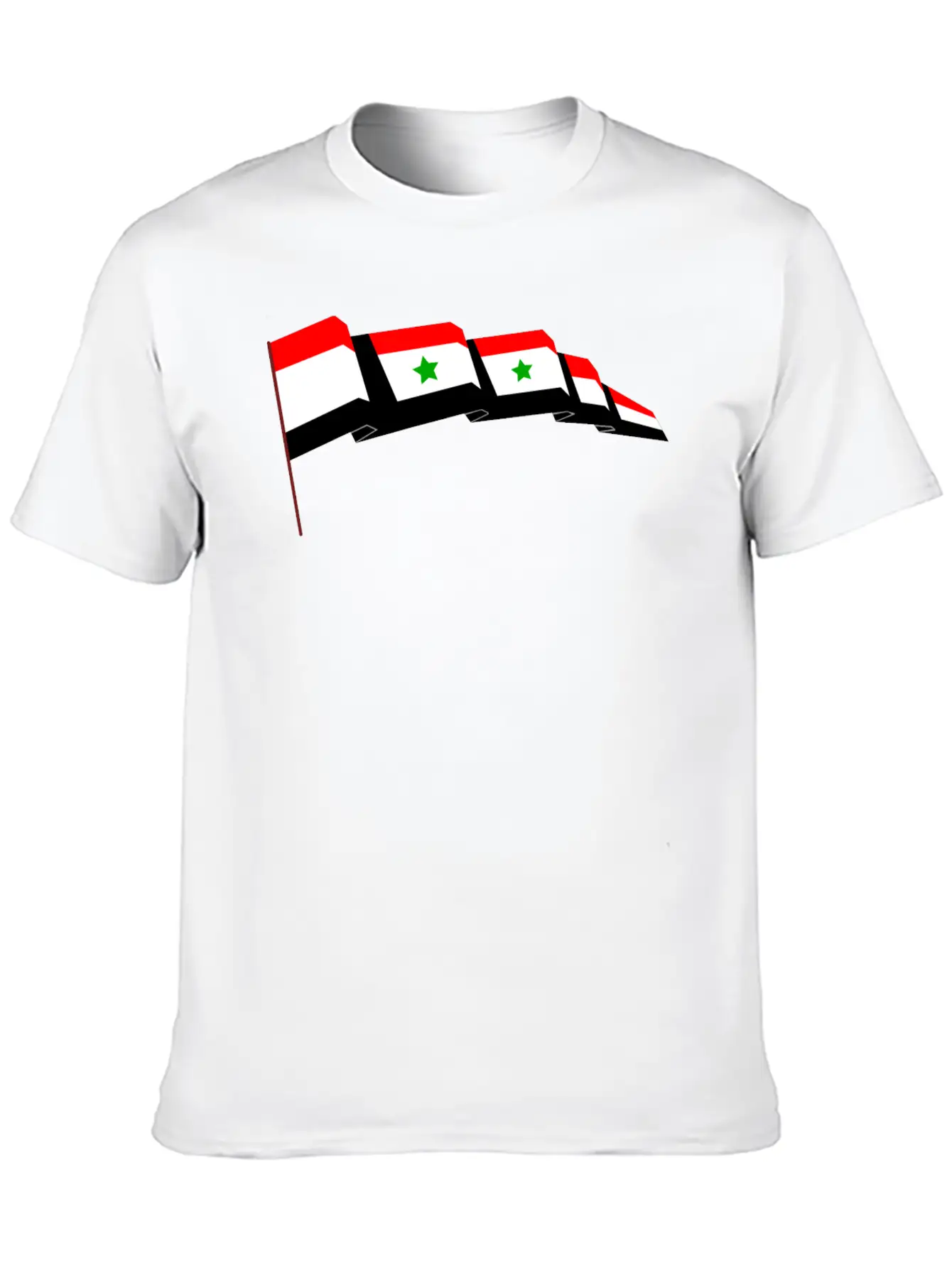 Syrian Flag Essential Cotton Tee For Daily Outfits ¨C Unisex Style