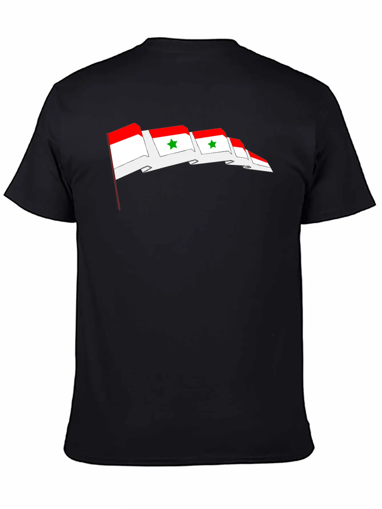 Syrian Flag Essential Cotton Tee For Daily Outfits ¨C Unisex Style