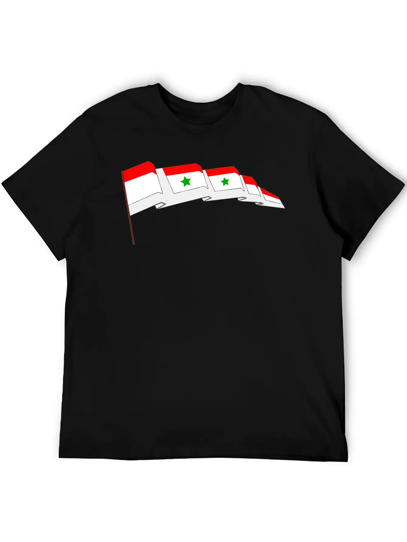 Syrian Flag Essential Cotton Tee For Daily Outfits ¨C Unisex Style
