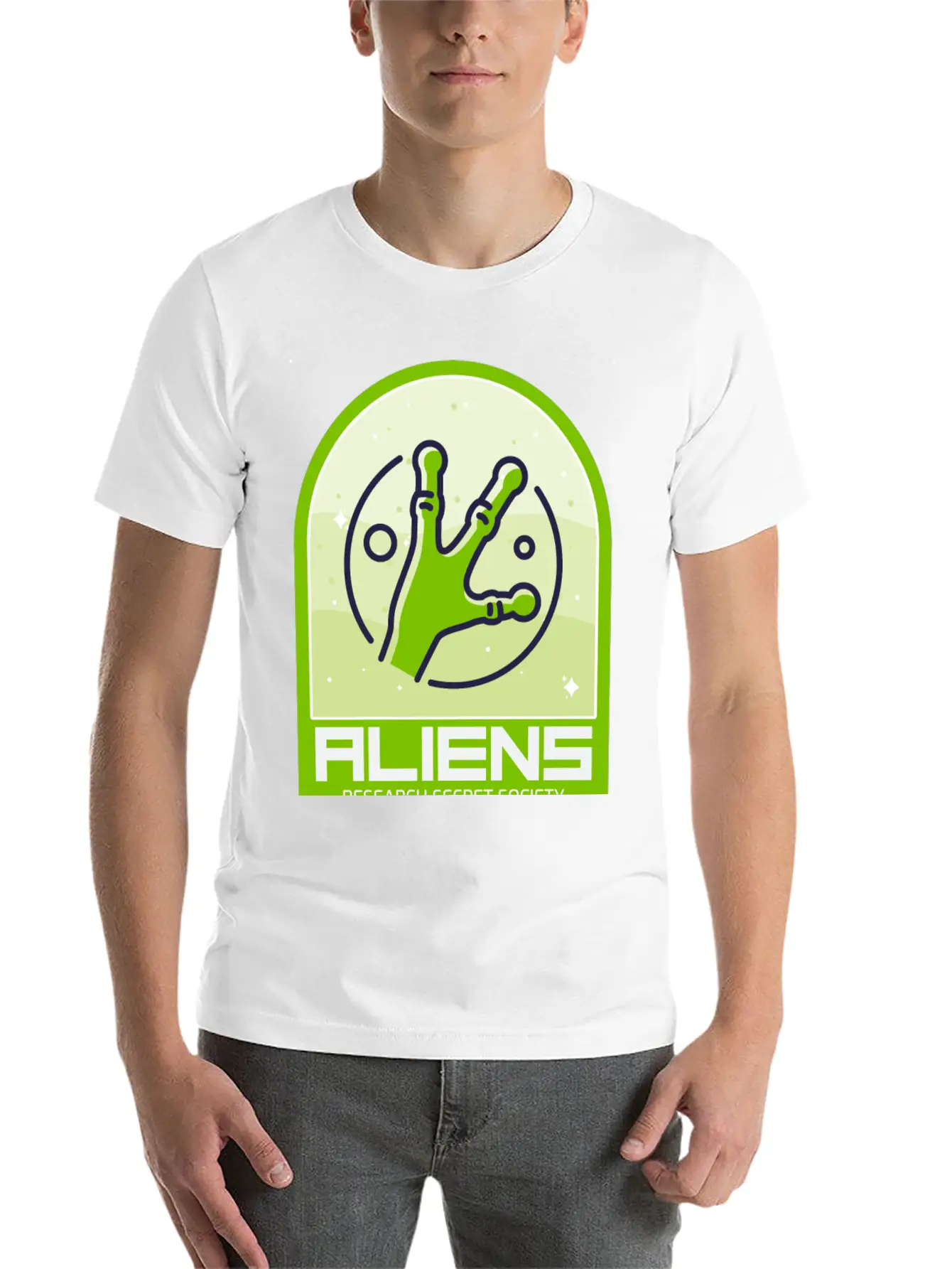 T Shirt Design For An Alien Ufo Soft Cotton Short Sleeve Tee ¨C Unisex Wardrobe Staple