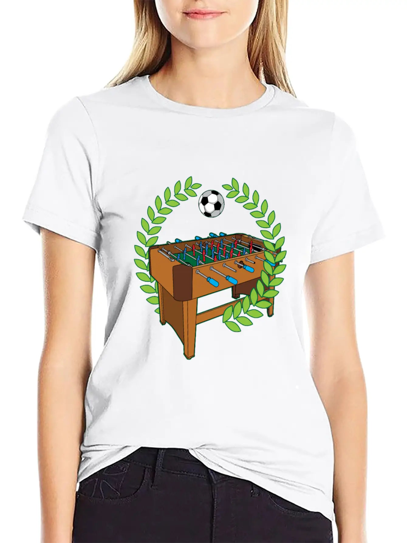 Table Football Pitch Foosball Humor Saying Unisex Casual T-Shirt ¨C Clean Design For Daily Comfort
