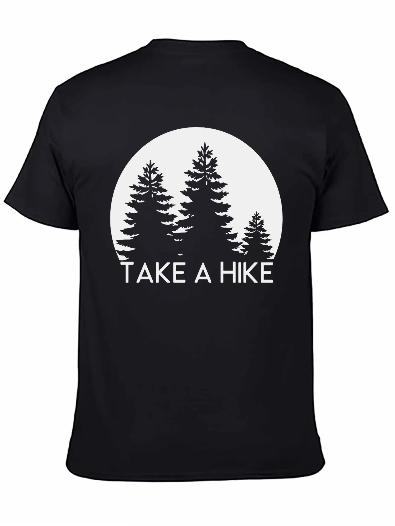 Take A Hike, Nature, Adventure, Explore, Hiking Basic Graphic T-Shirt ¨C Daily Comfort In Soft Cotton