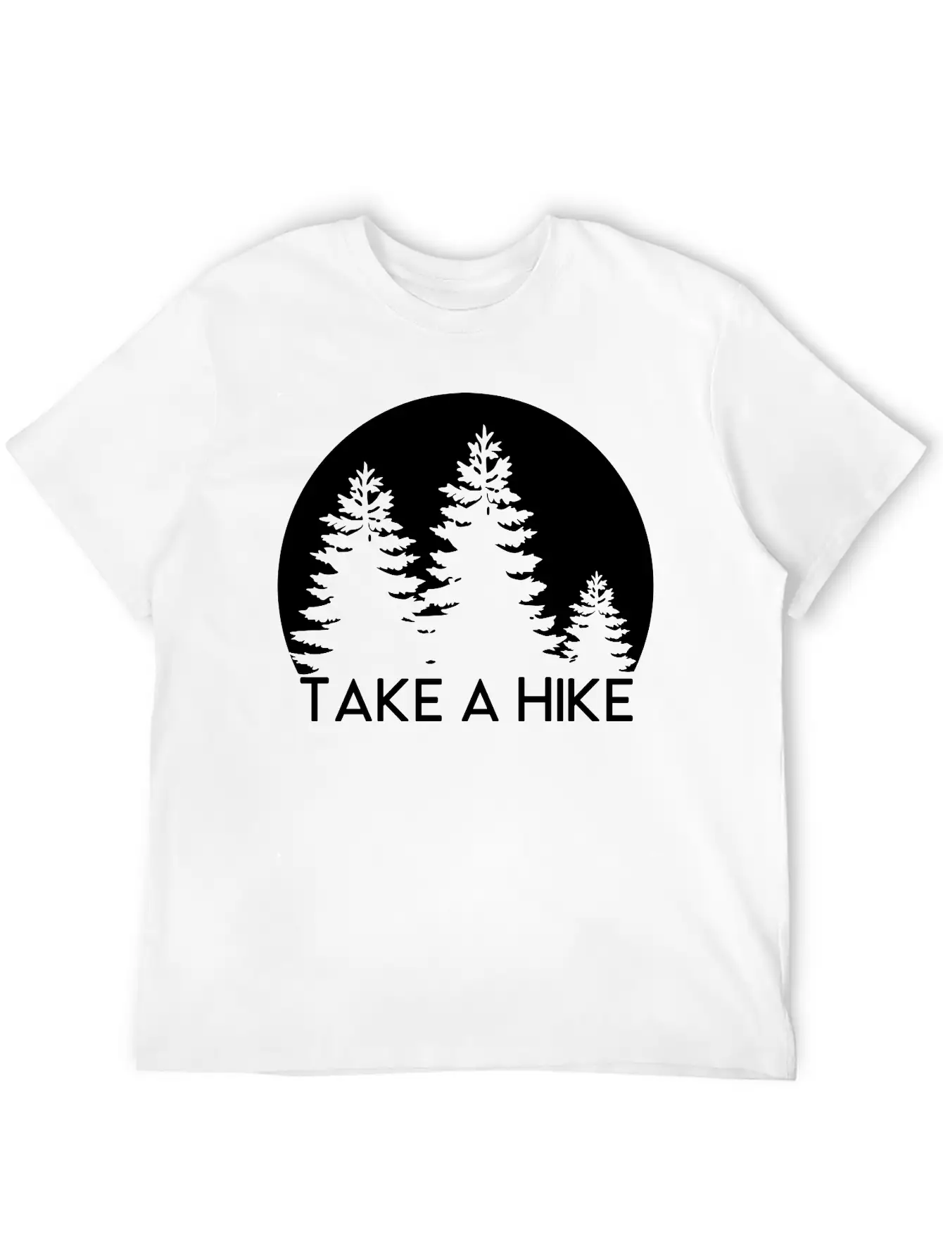 Take A Hike, Nature, Adventure, Explore, Hiking Basic Graphic T-Shirt ¨C Daily Comfort In Soft Cotton