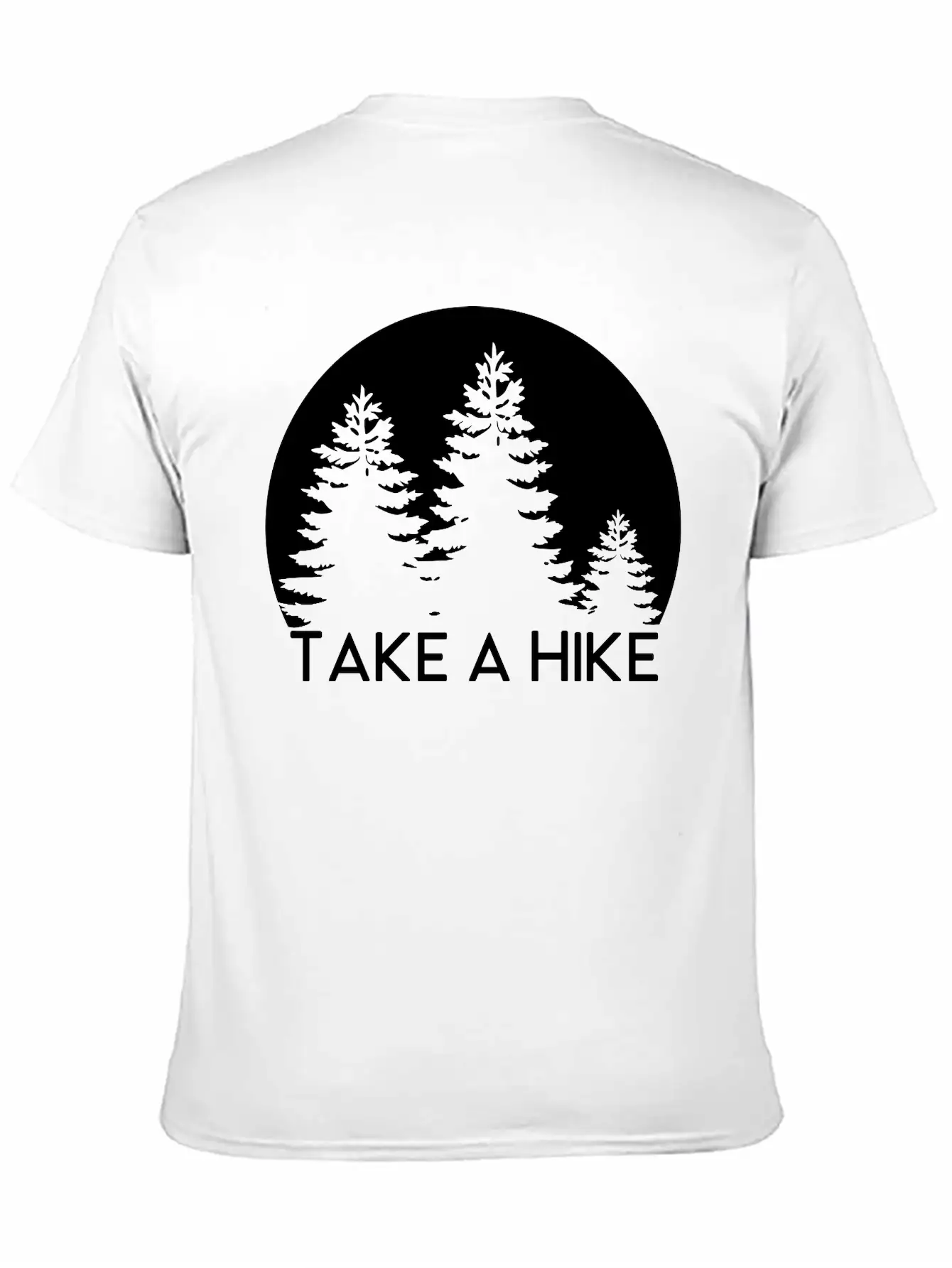 Take A Hike, Nature, Adventure, Explore, Hiking Basic Graphic T-Shirt ¨C Daily Comfort In Soft Cotton