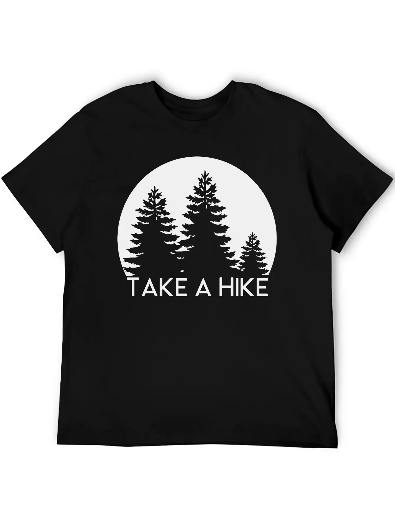 Take A Hike, Nature, Adventure, Explore, Hiking Basic Graphic T-Shirt ¨C Daily Comfort In Soft Cotton