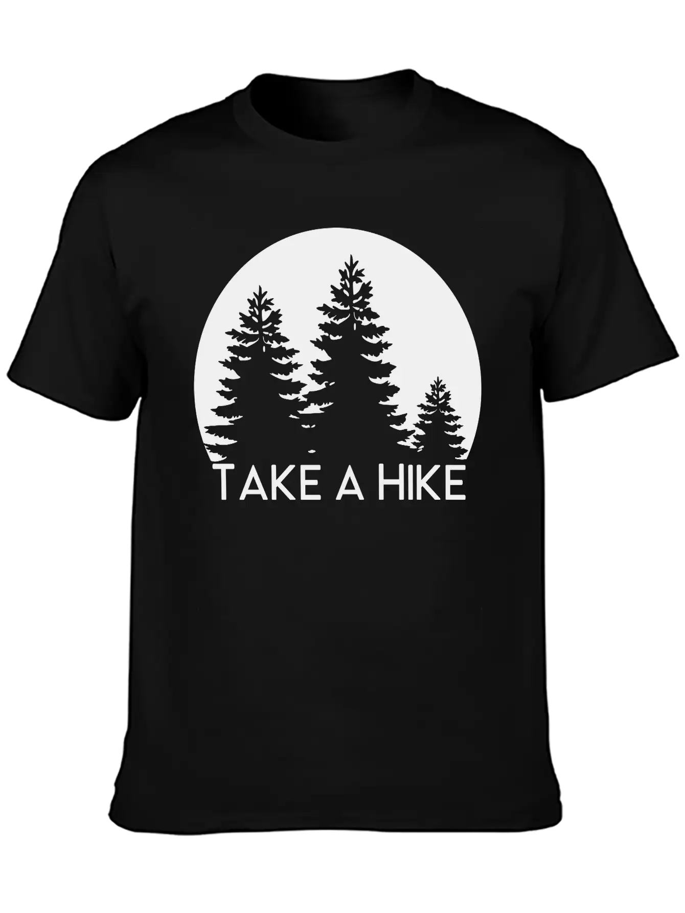 Take A Hike, Nature, Adventure, Explore, Hiking Basic Graphic T-Shirt ¨C Daily Comfort In Soft Cotton